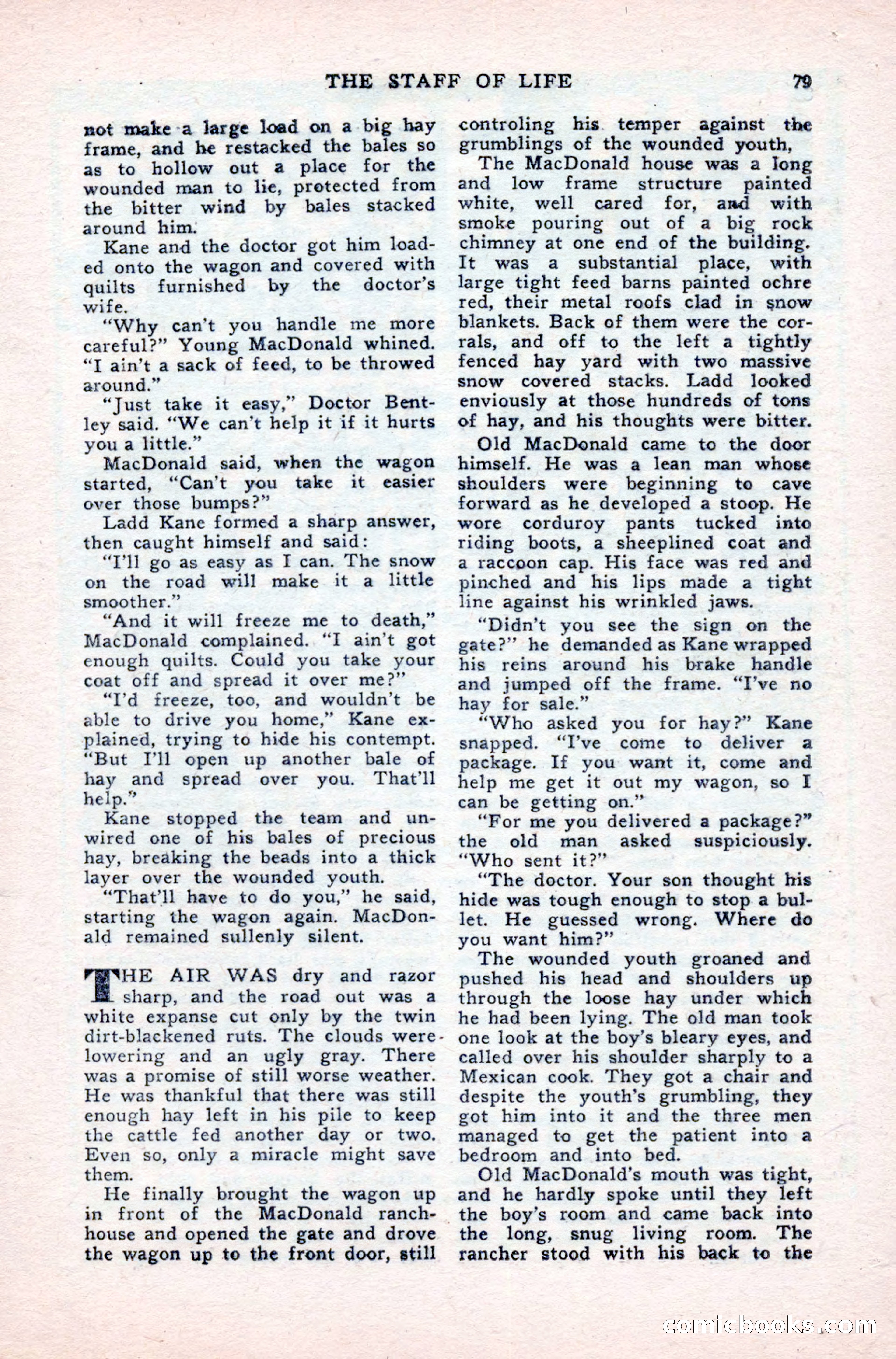 Famous Western, August 1950 — page 79 of 100