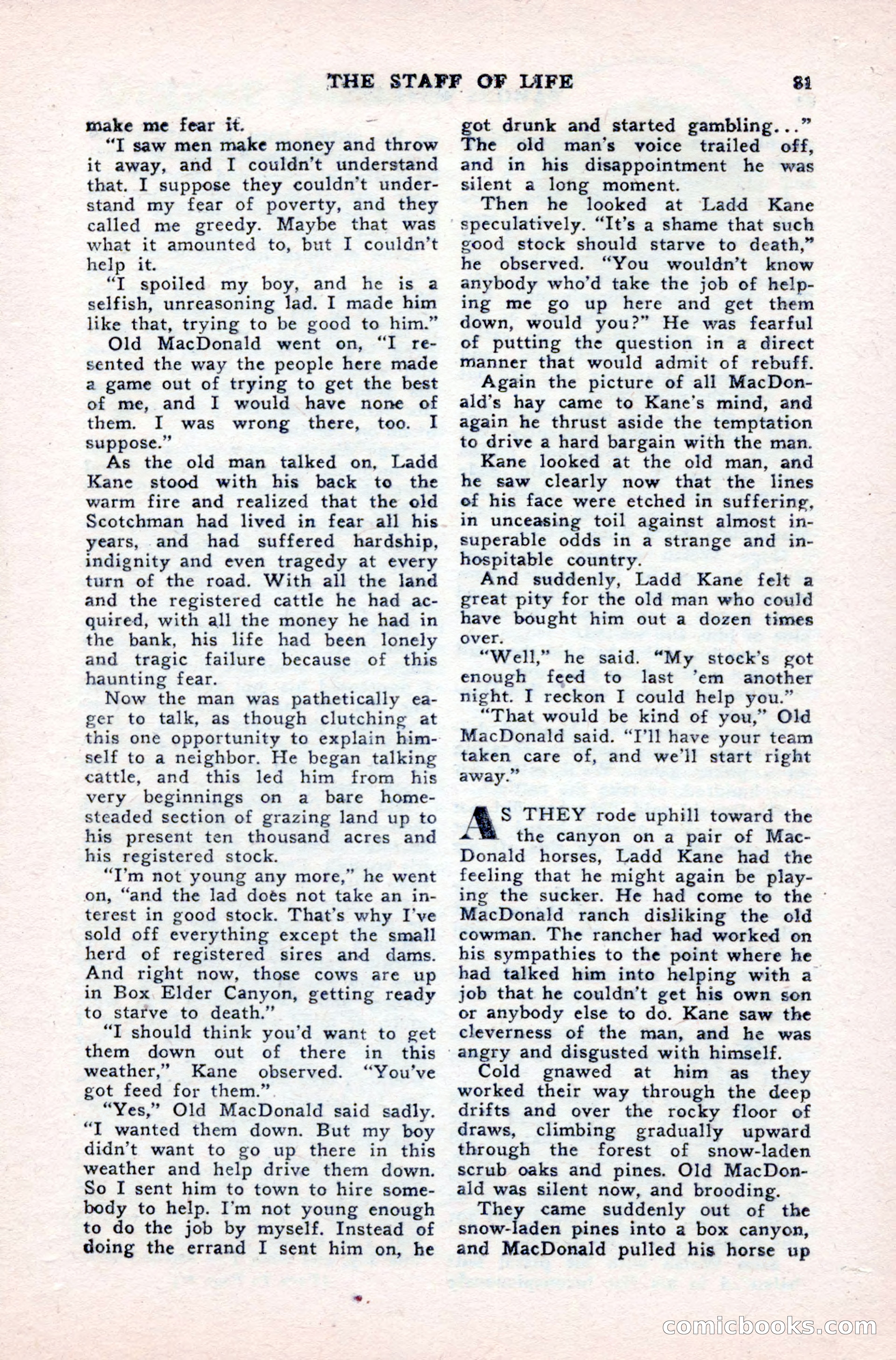 Famous Western, August 1950 — page 81 of 100