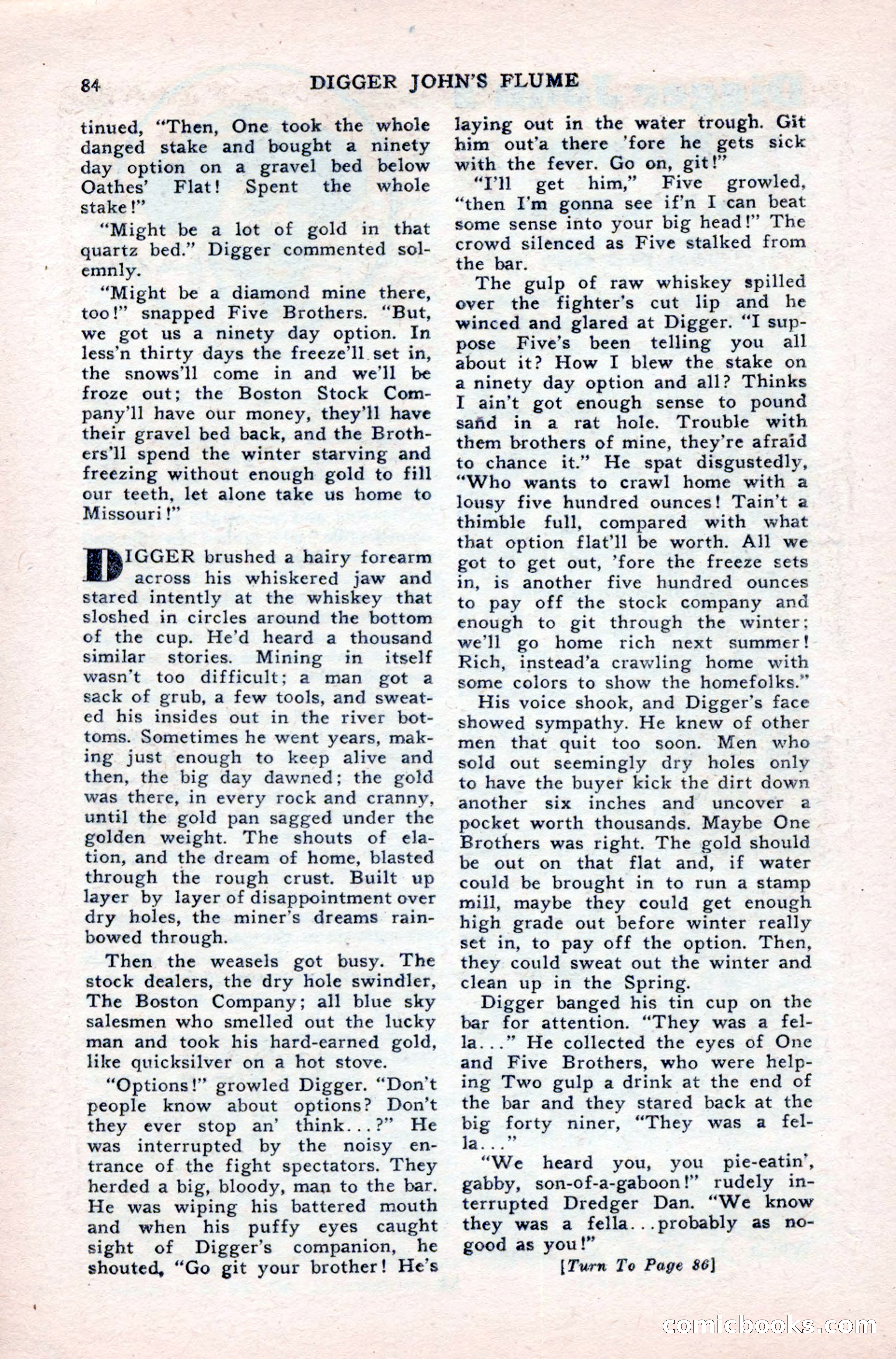 Famous Western, August 1950 — page 84 of 100