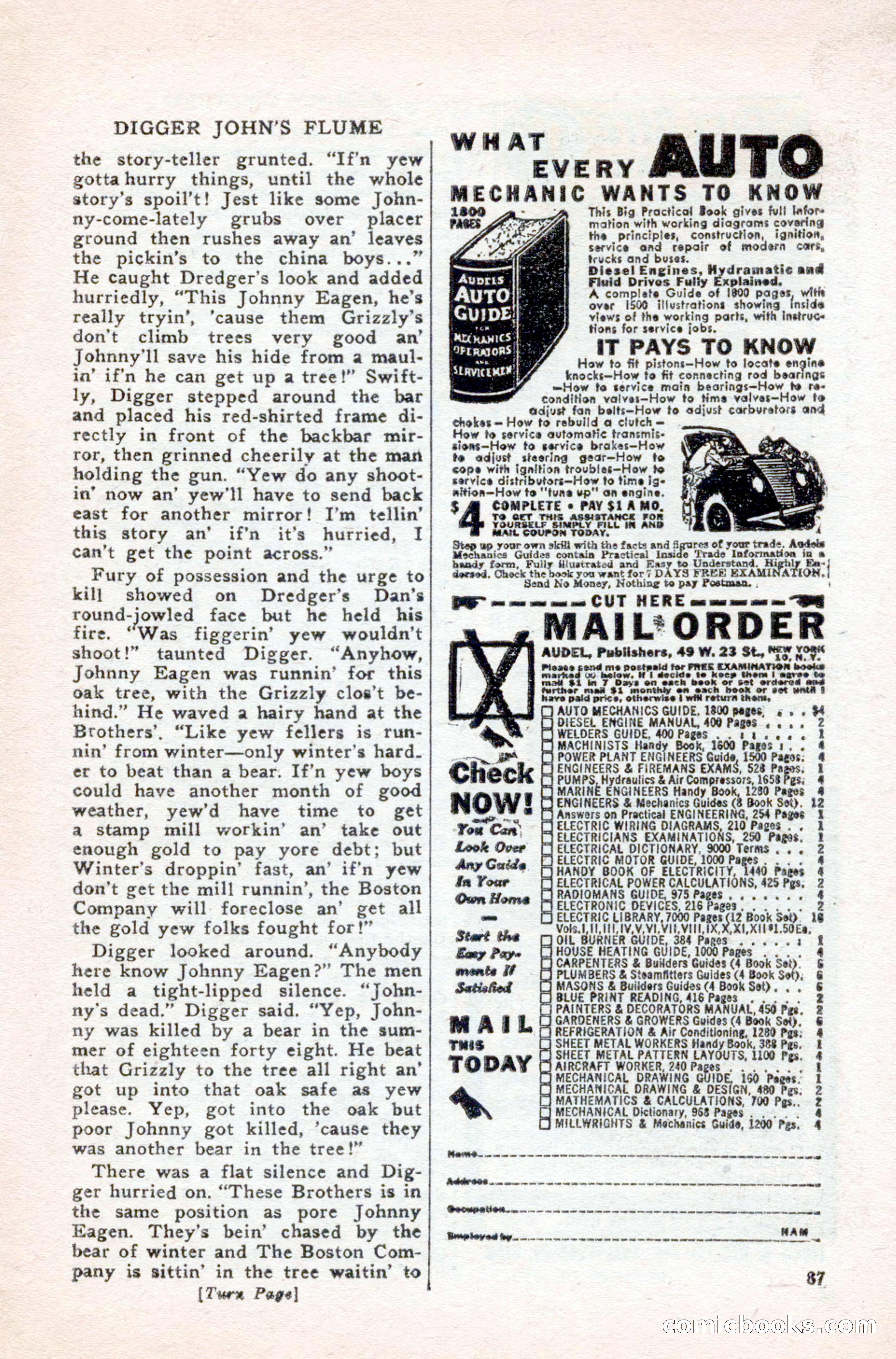 Famous Western, August 1950 — page 87 of 100
