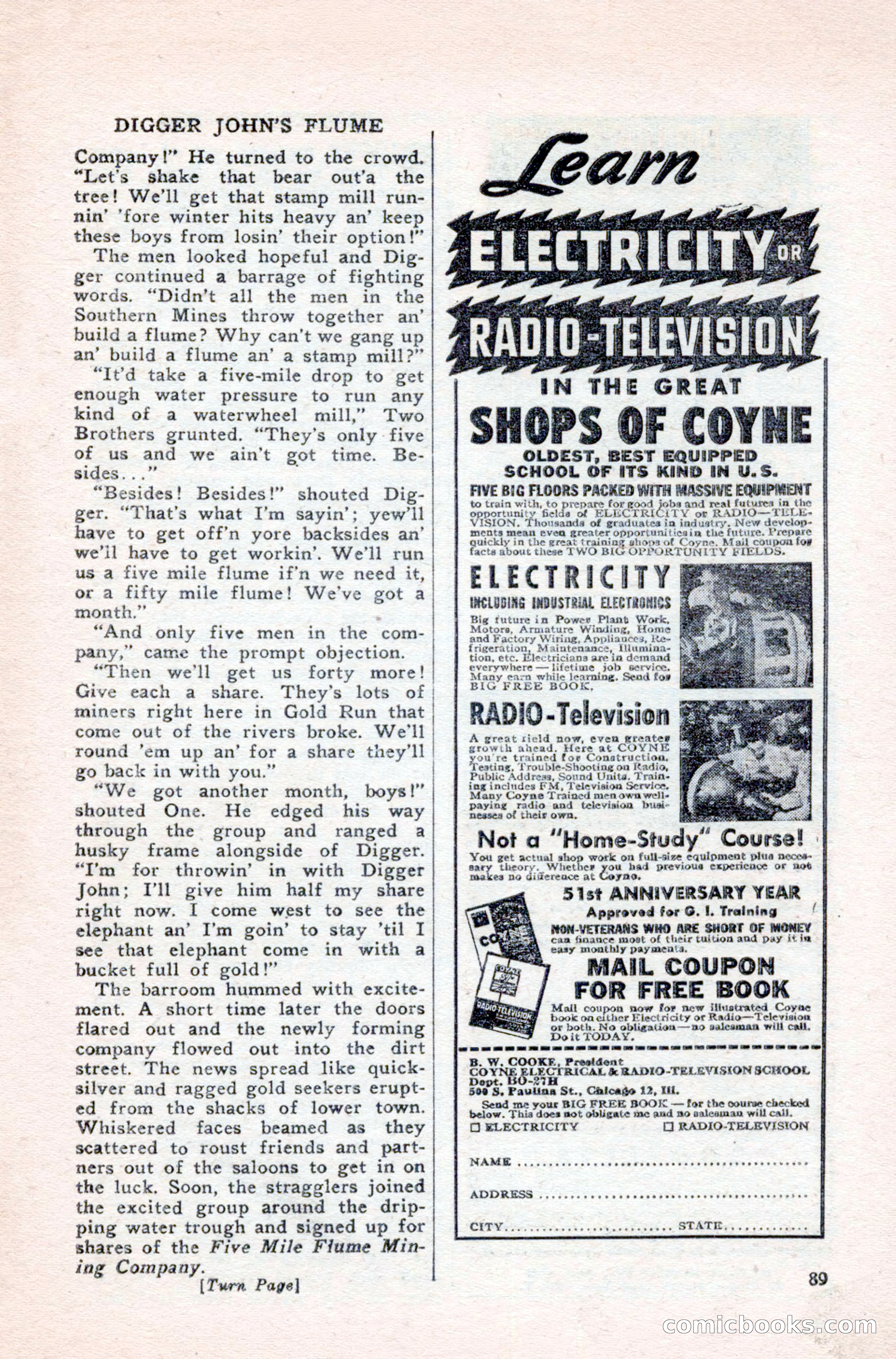 Famous Western, August 1950 — page 89 of 100