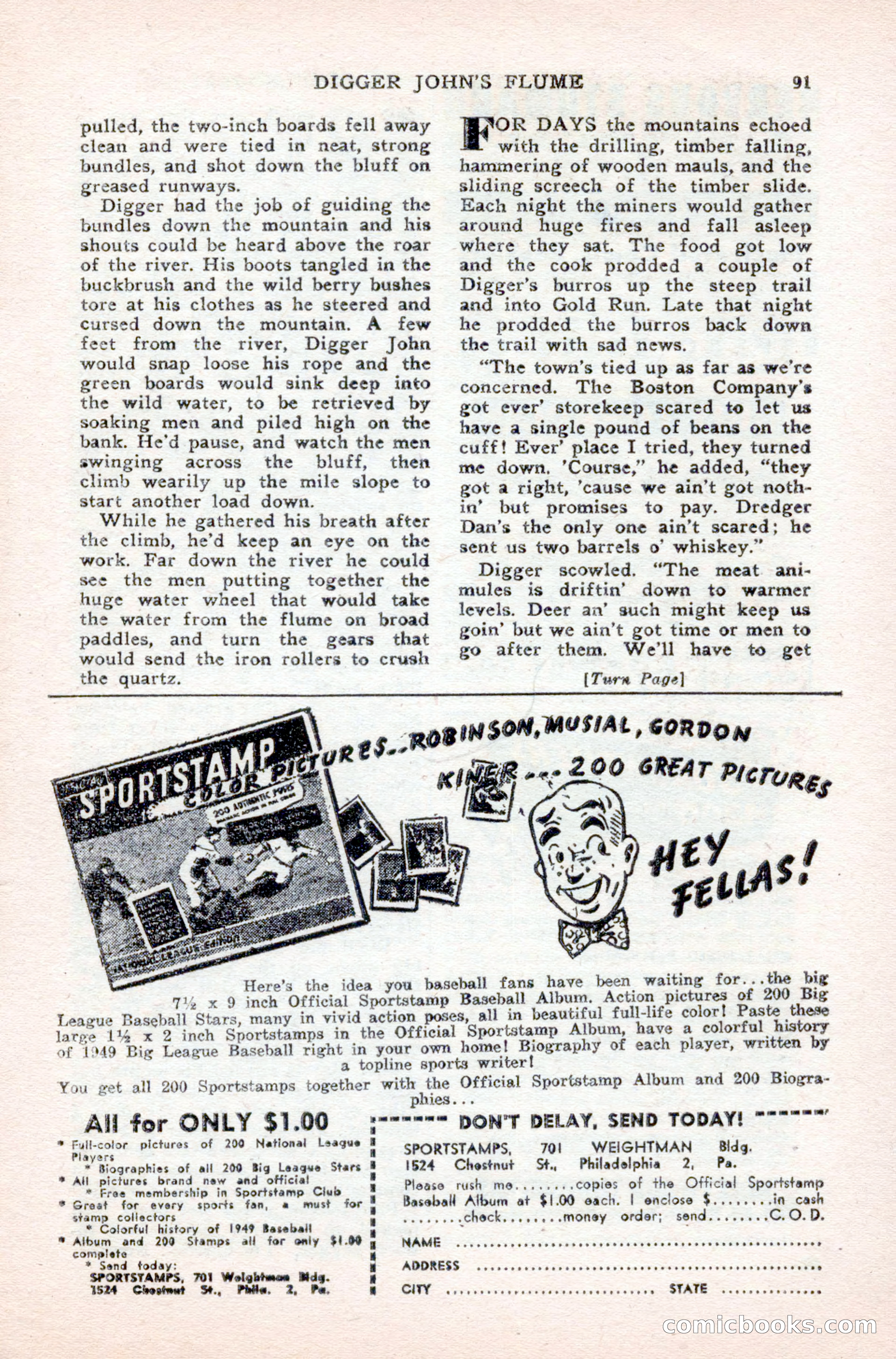 Famous Western, August 1950 — page 91 of 100