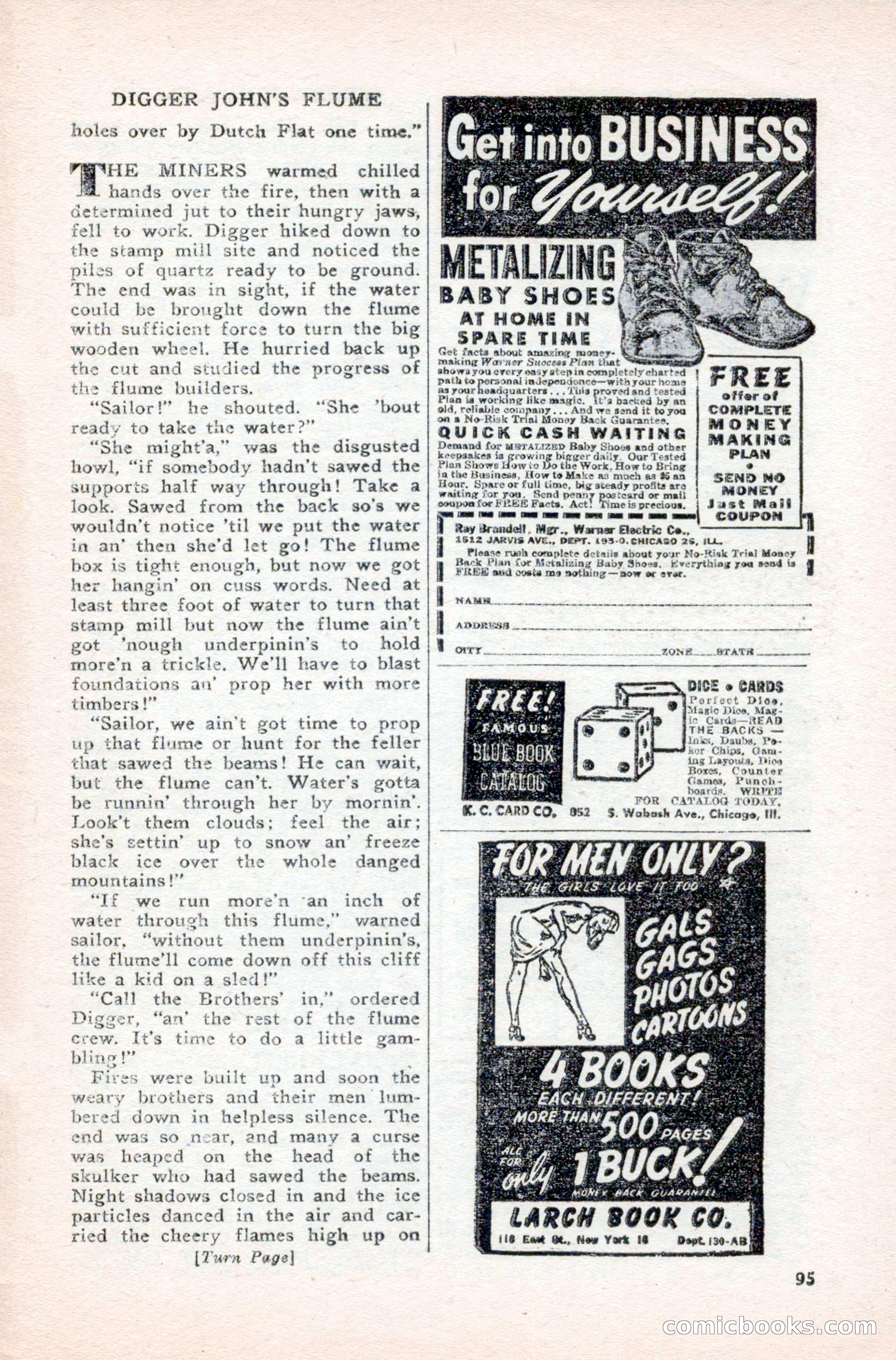Famous Western, August 1950 — page 95 of 100