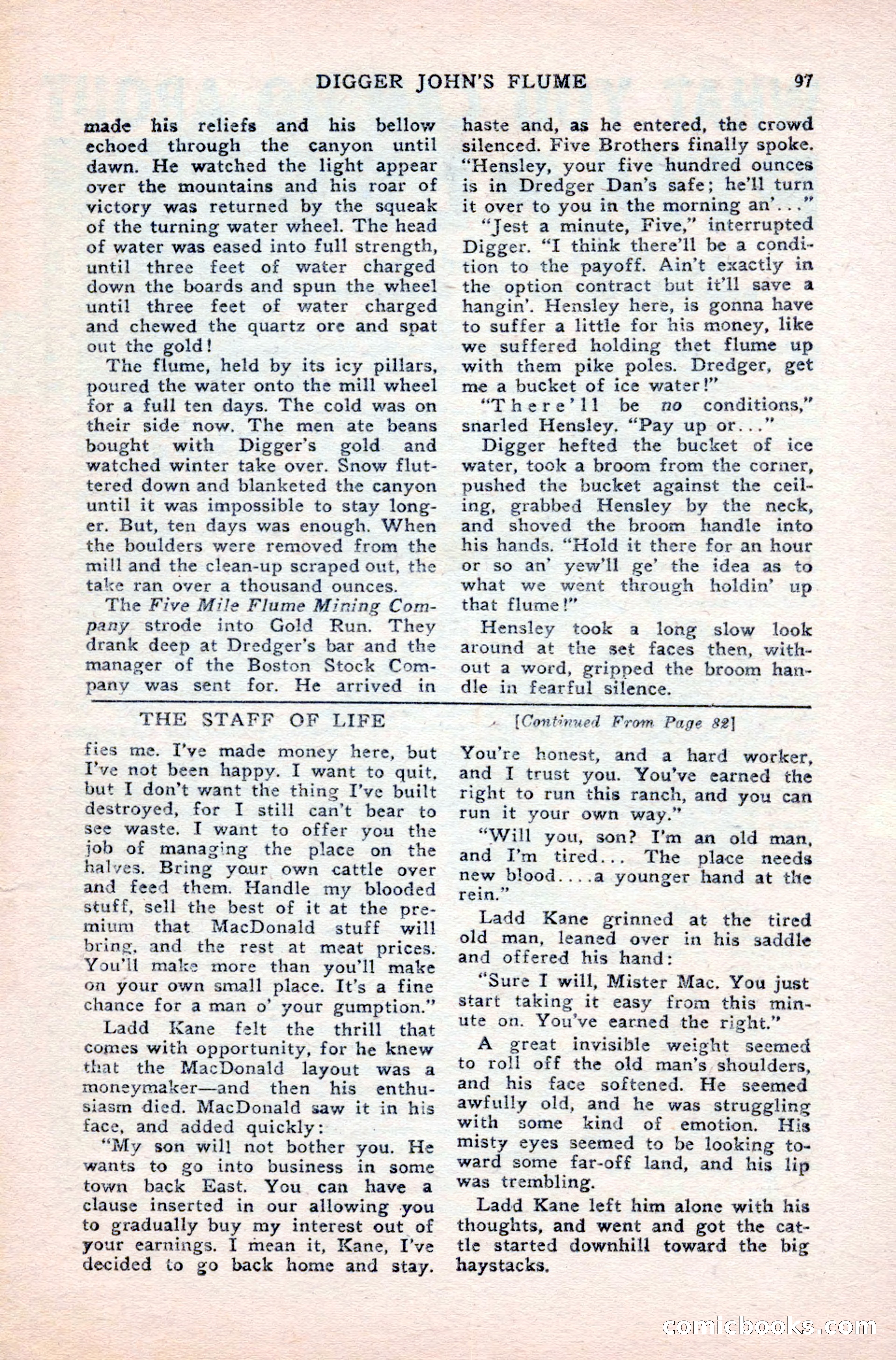 Famous Western, August 1950 — page 97 of 100