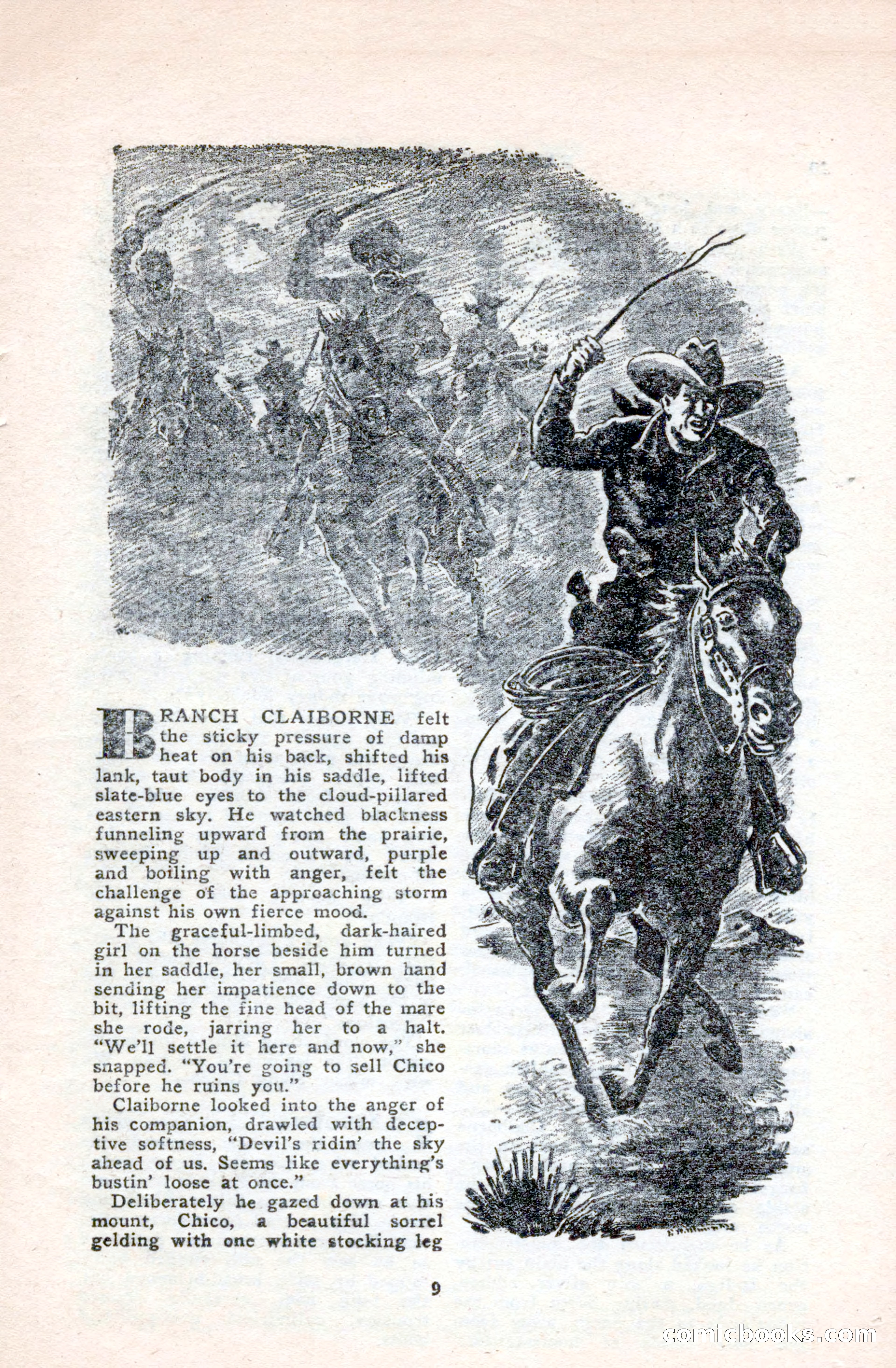 Famous Western, October 1950 — page 9 of 100