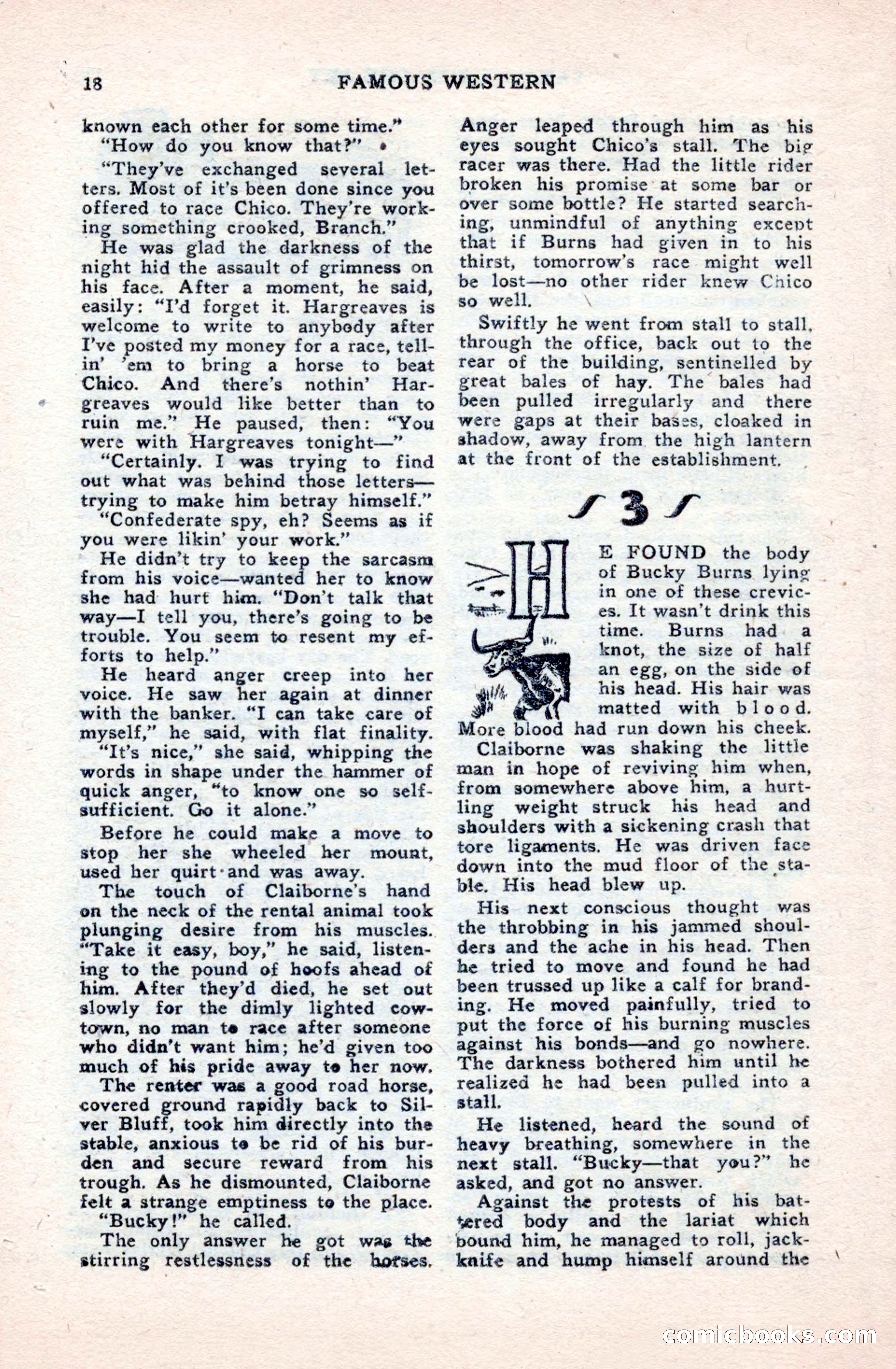 Famous Western, October 1950 — page 18 of 100