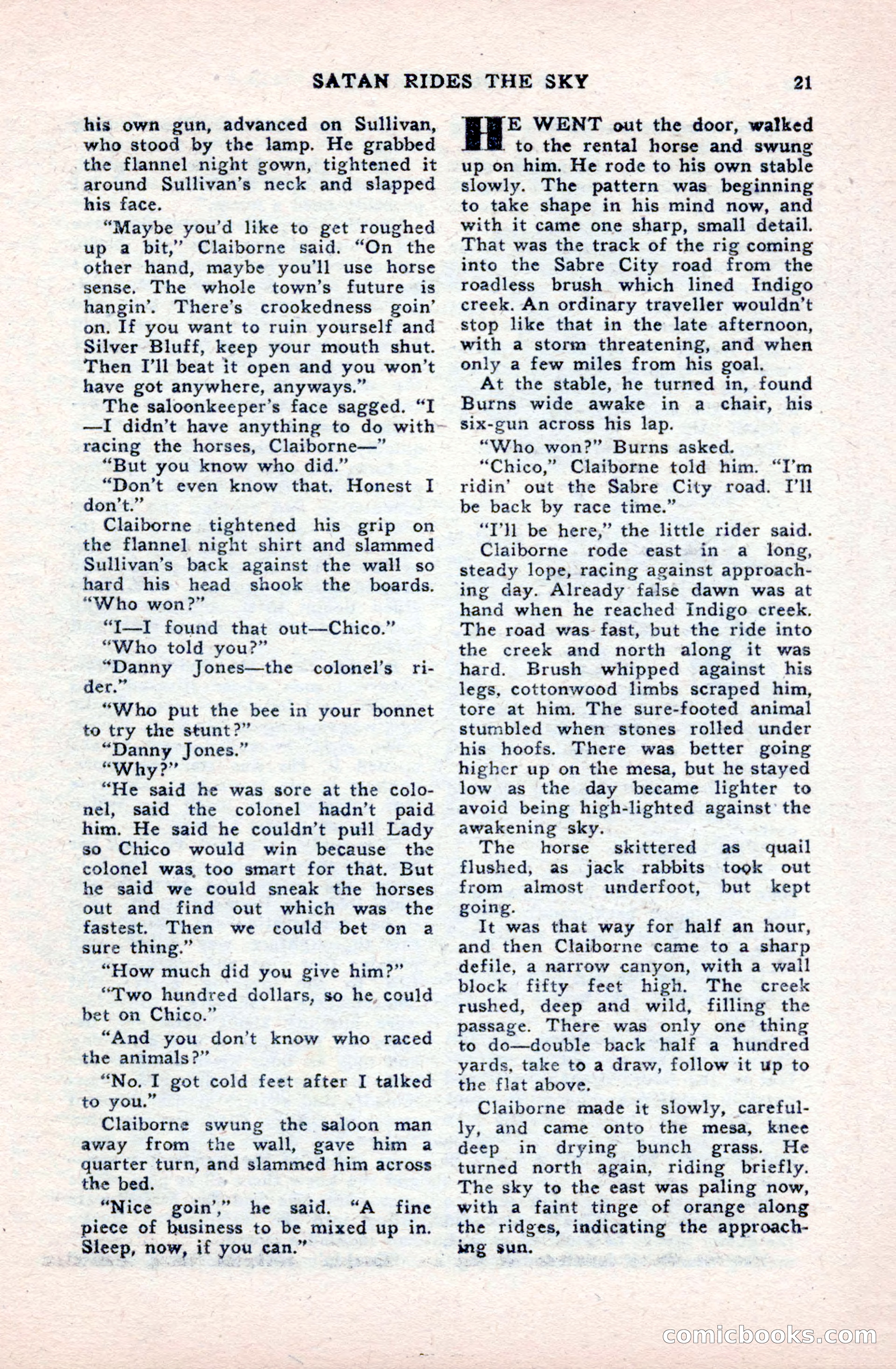Famous Western, October 1950 — page 21 of 100