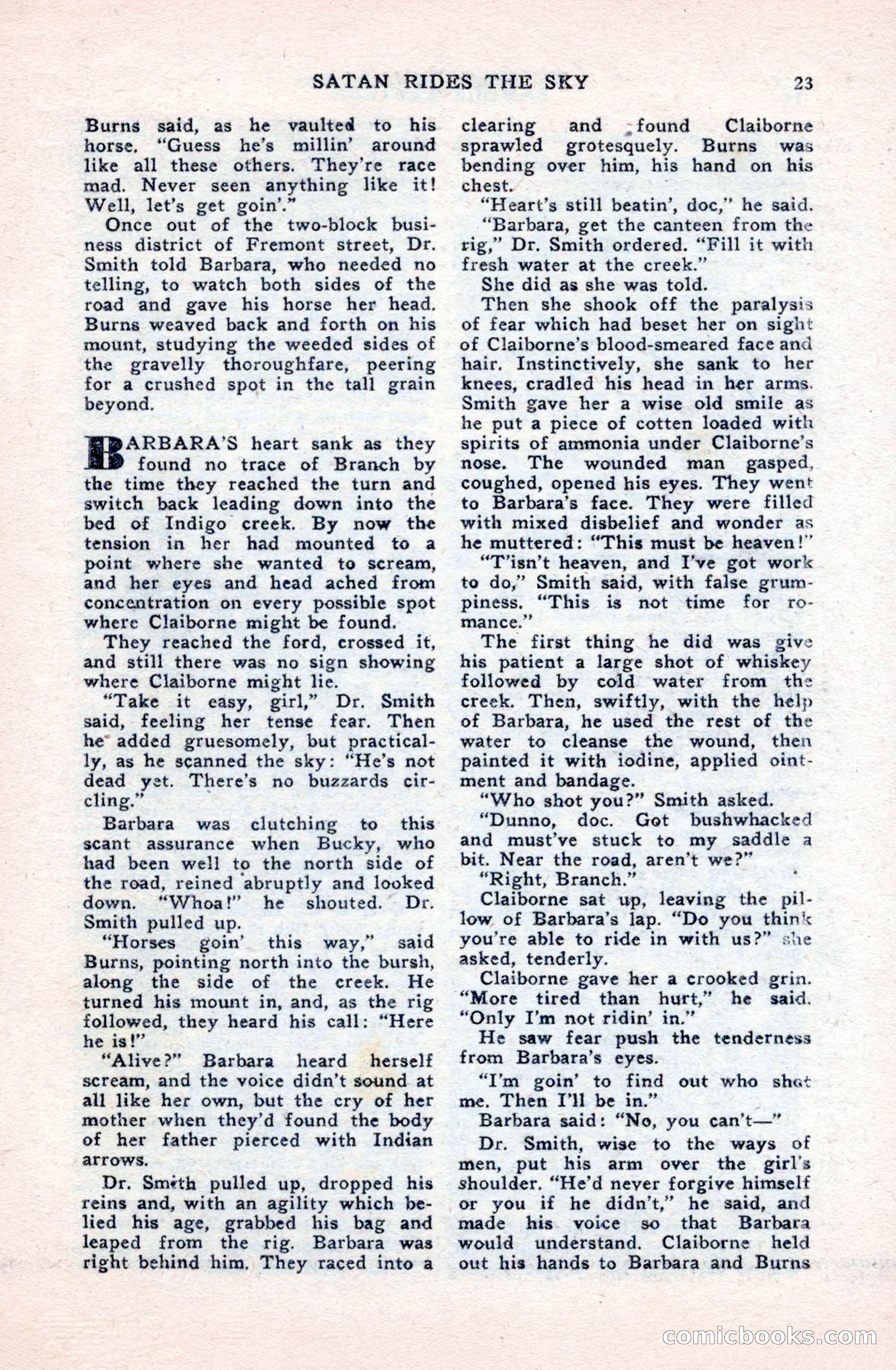 Famous Western, October 1950 — page 23 of 100