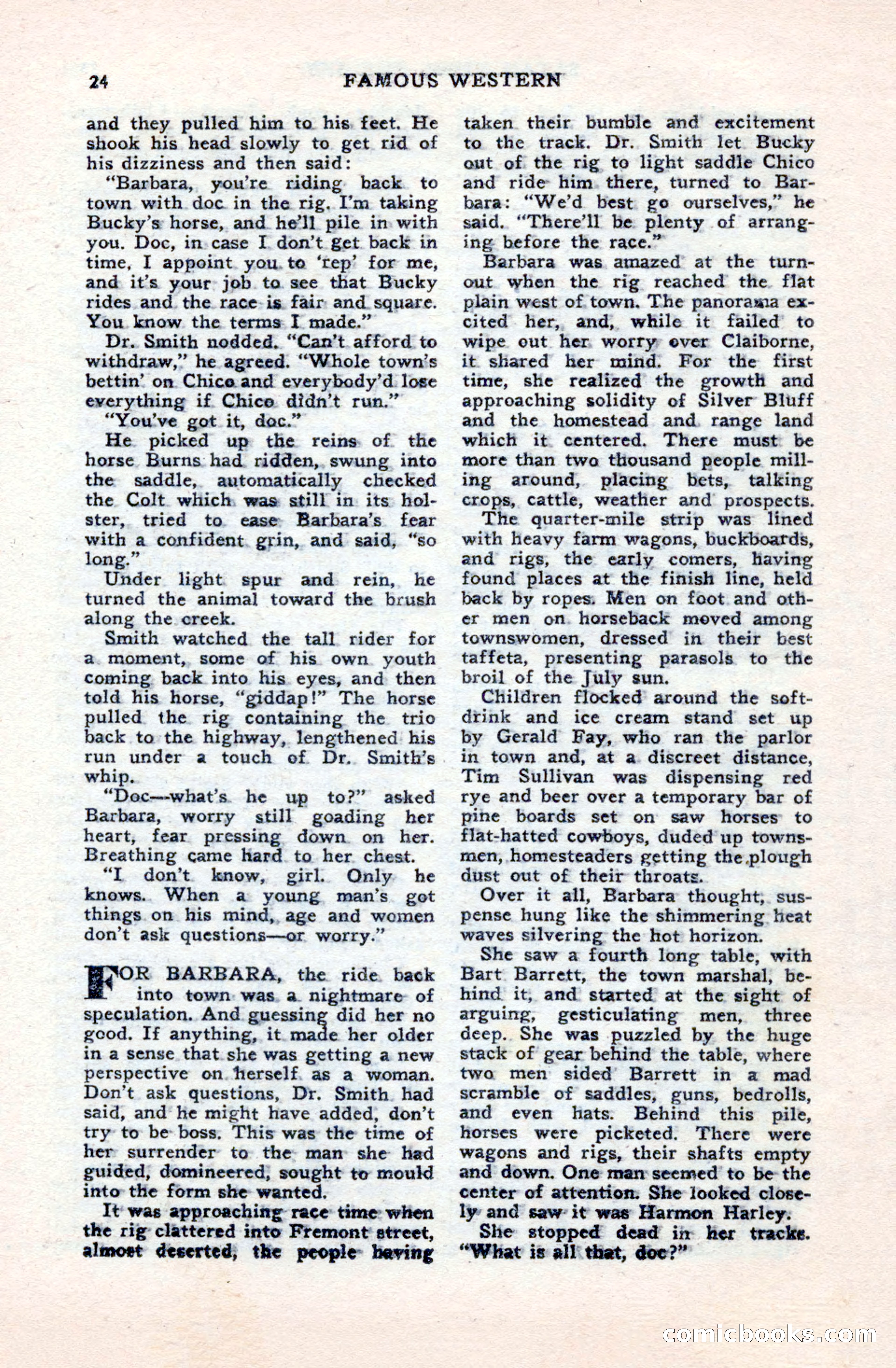 Famous Western, October 1950 — page 24 of 100