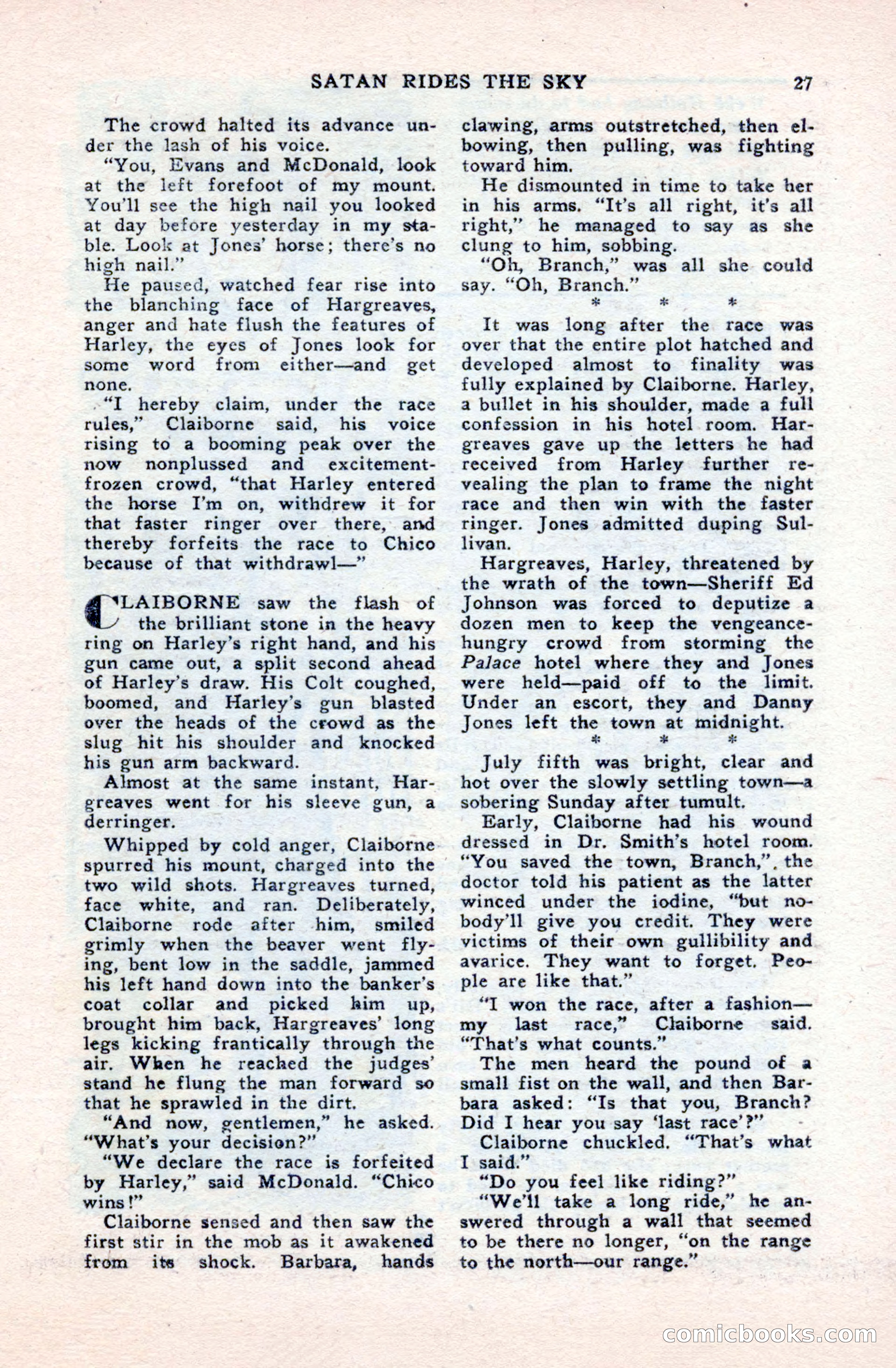 Famous Western, October 1950 — page 27 of 100