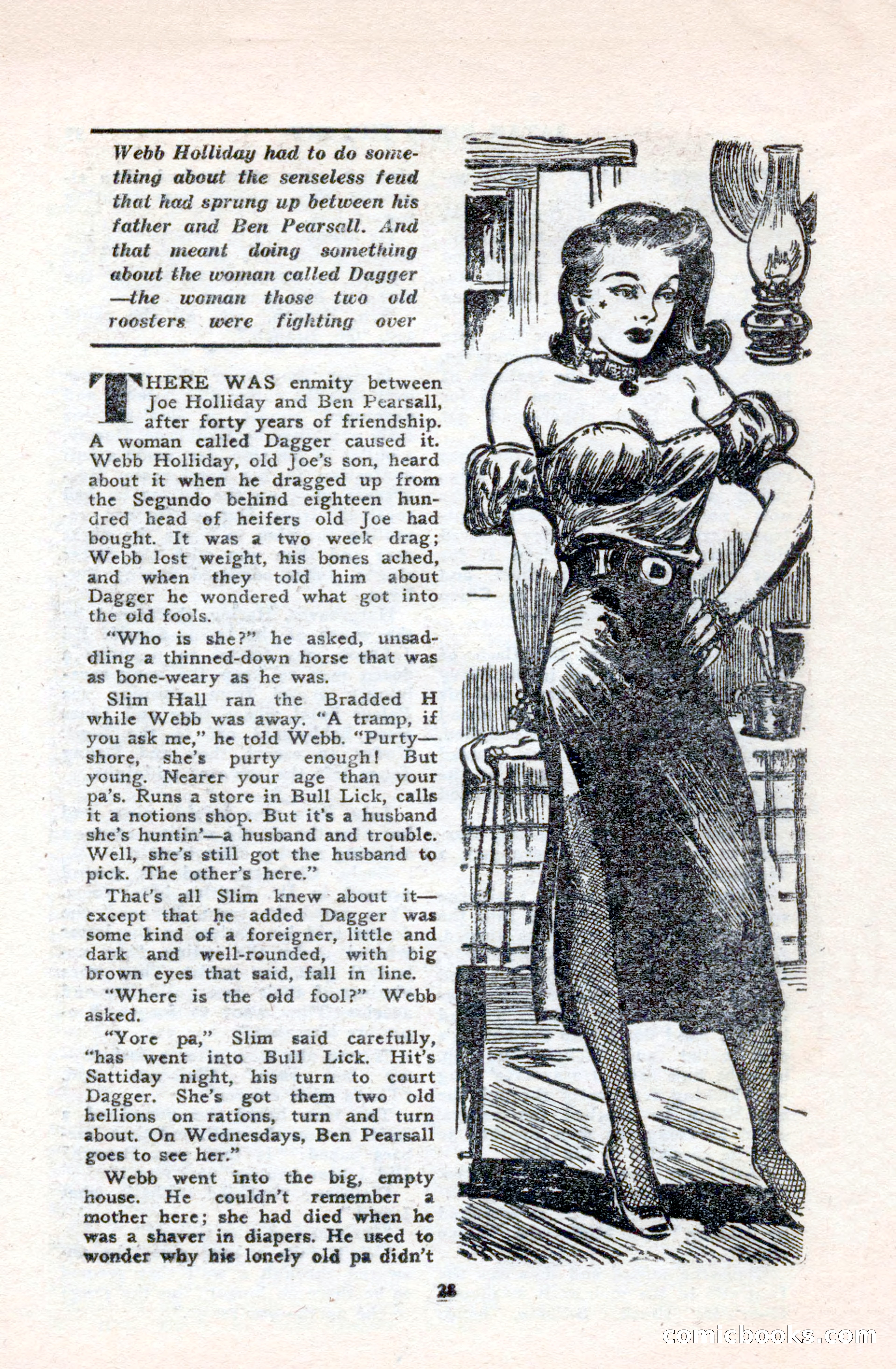 Famous Western, October 1950 — page 28 of 100