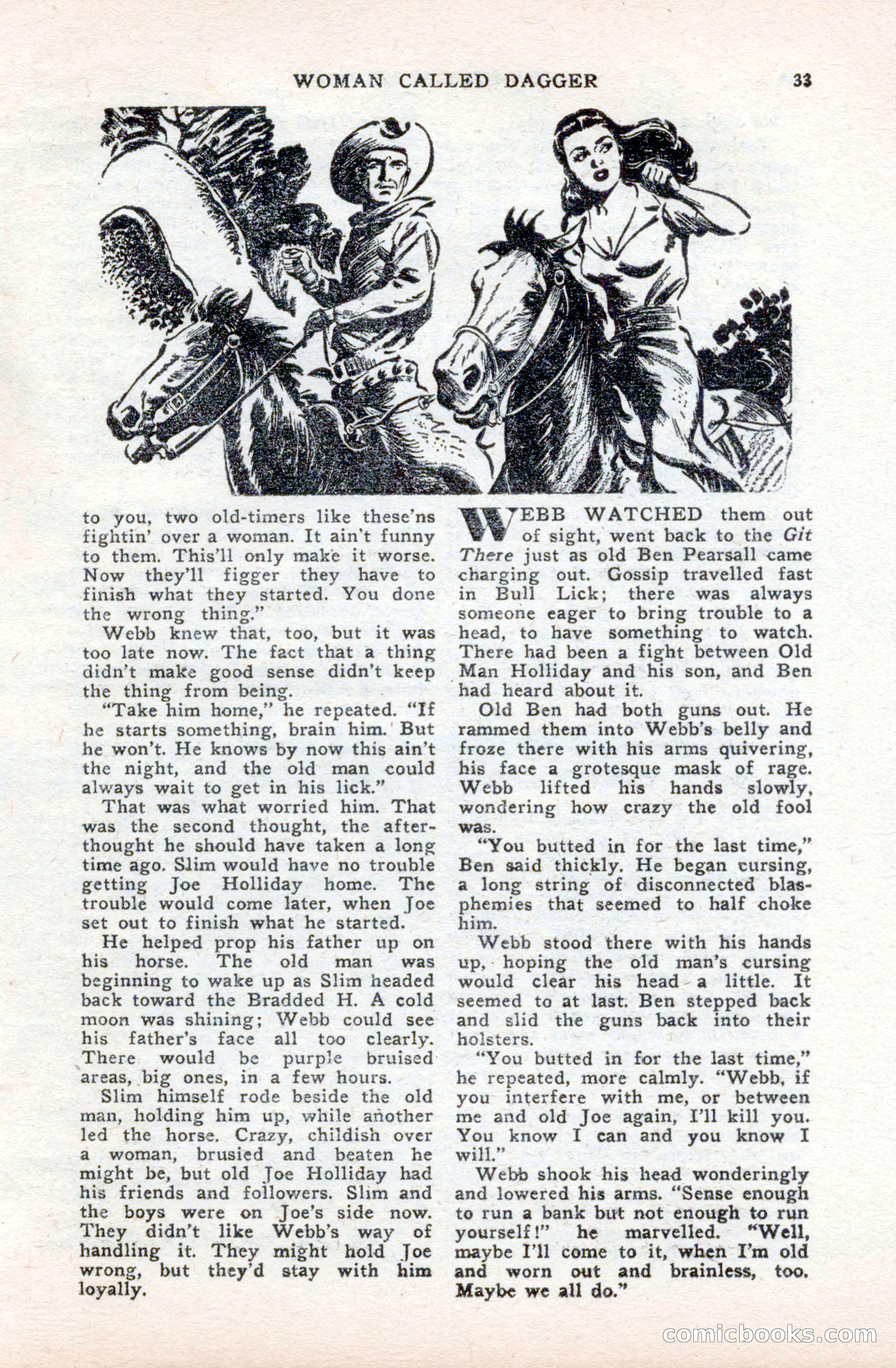 Famous Western, October 1950 — page 33 of 100