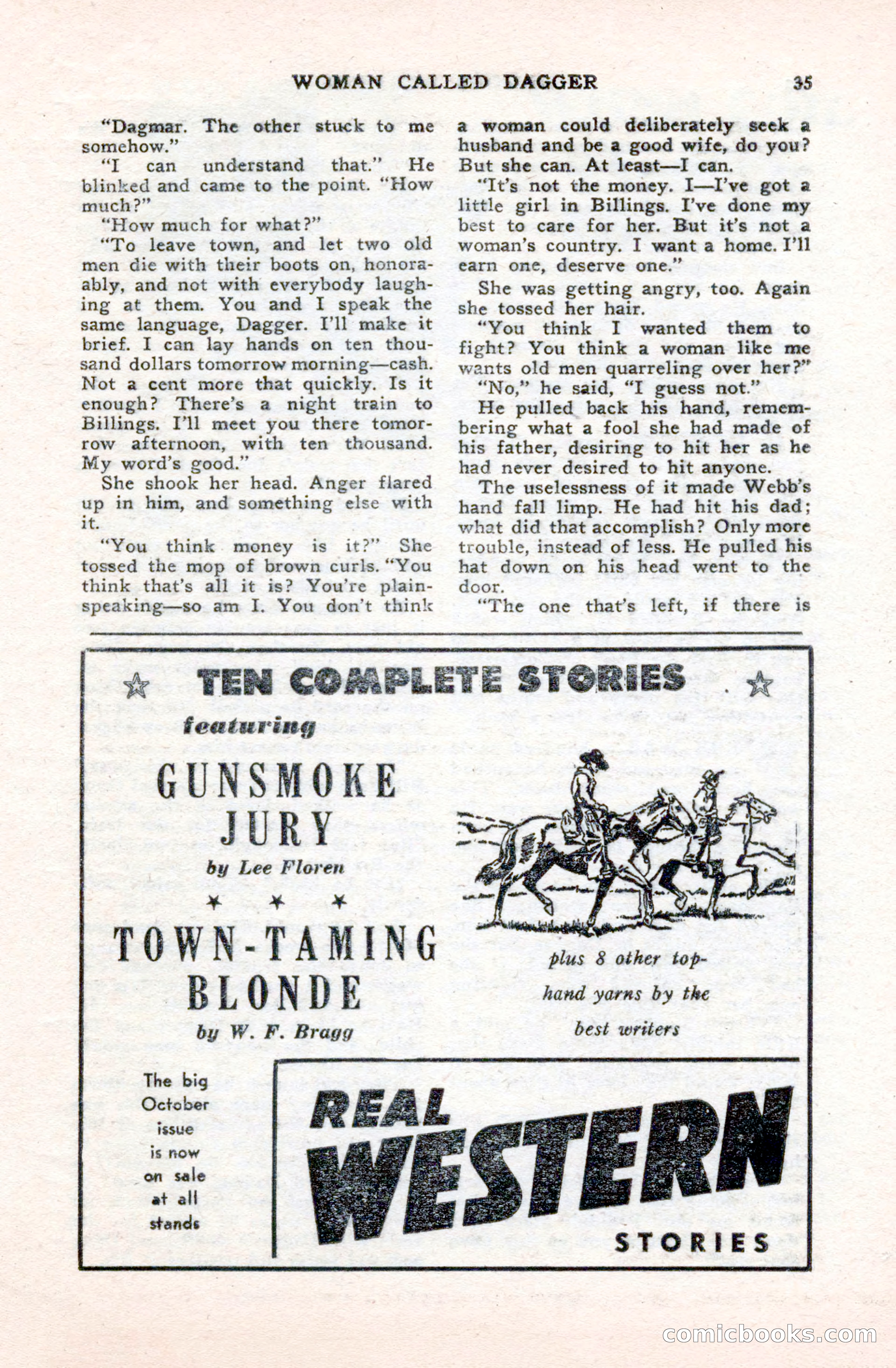 Famous Western, October 1950 — page 35 of 100
