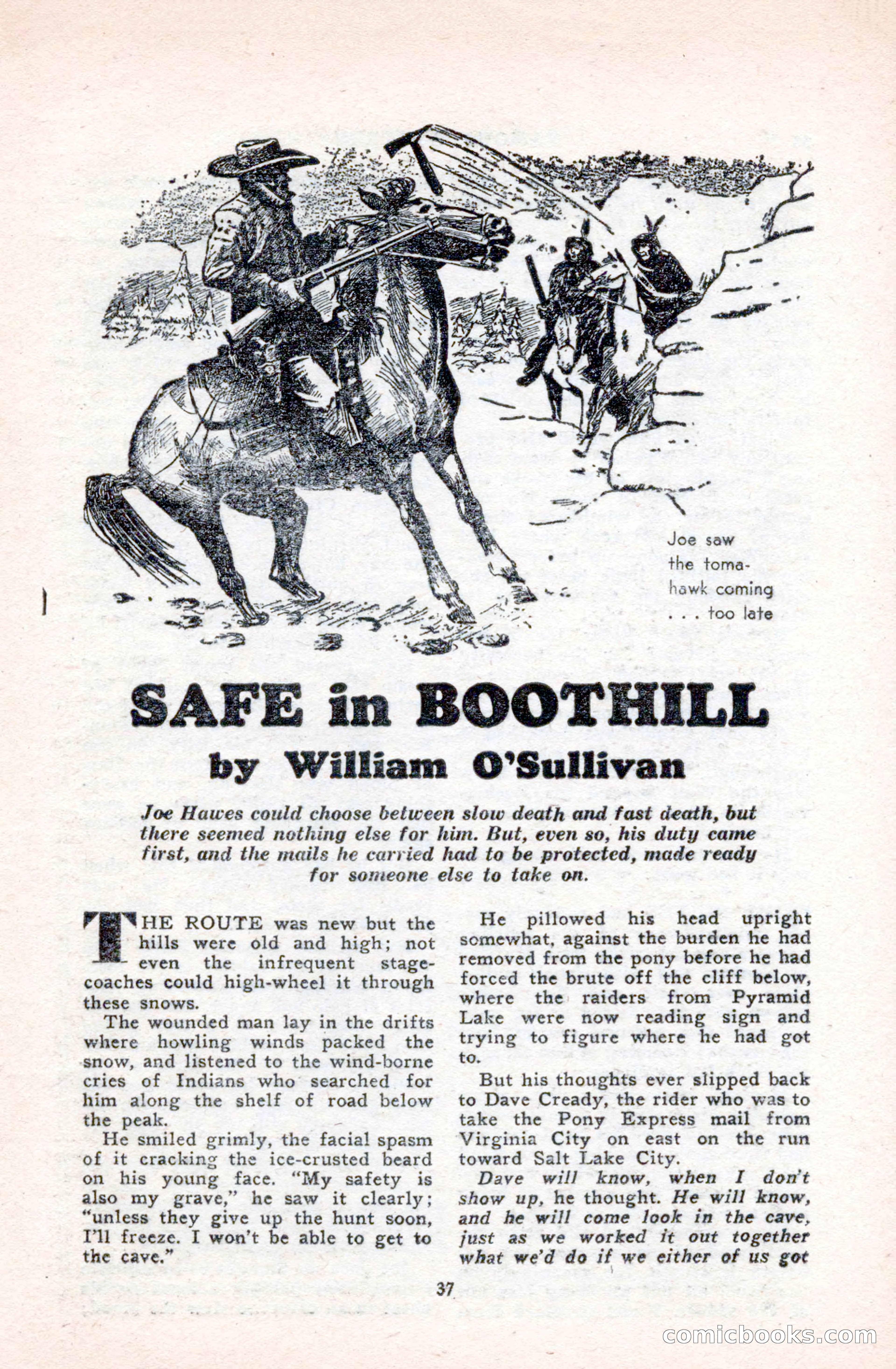 Famous Western, October 1950 — page 37 of 100