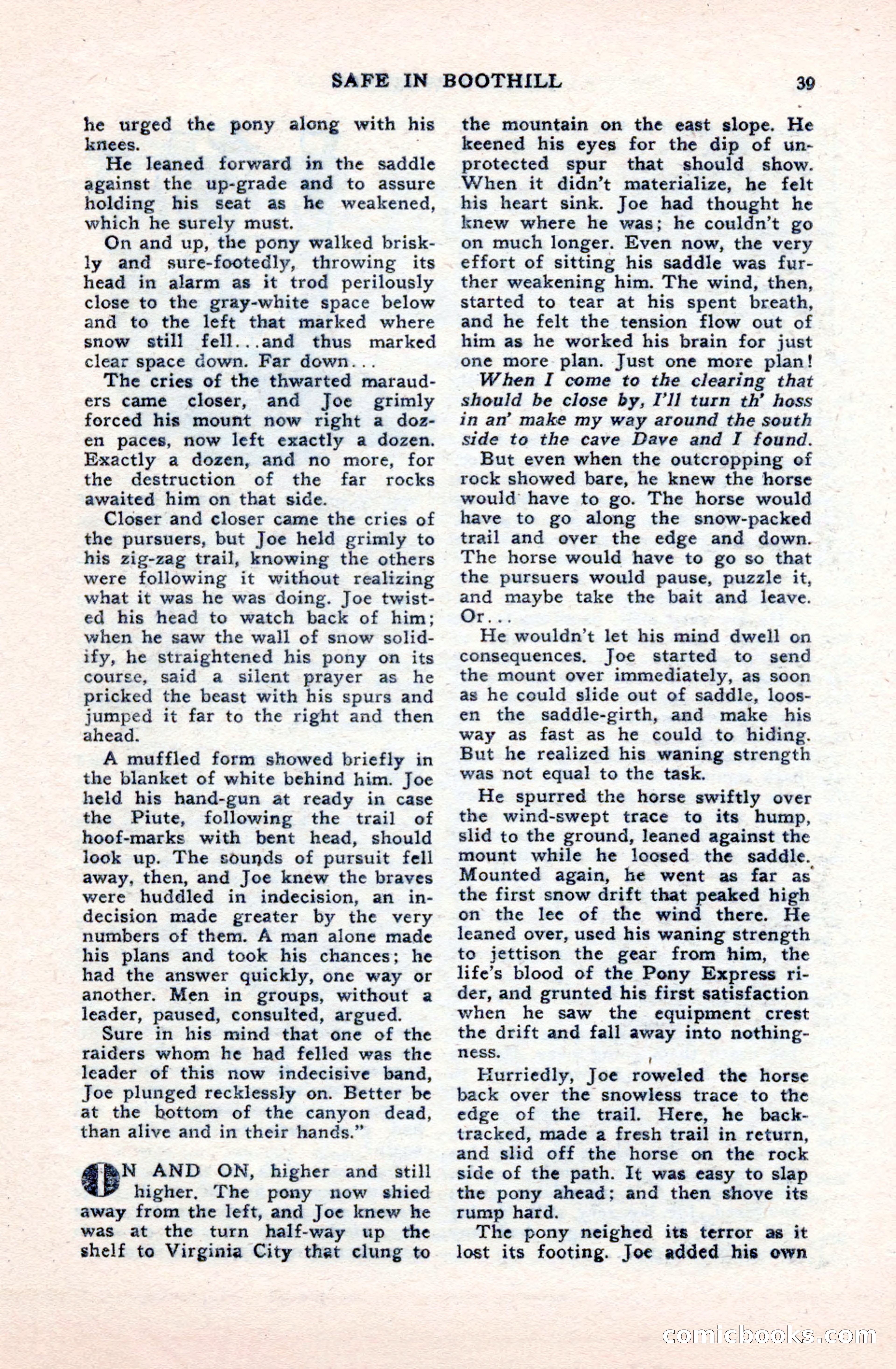 Famous Western, October 1950 — page 39 of 100