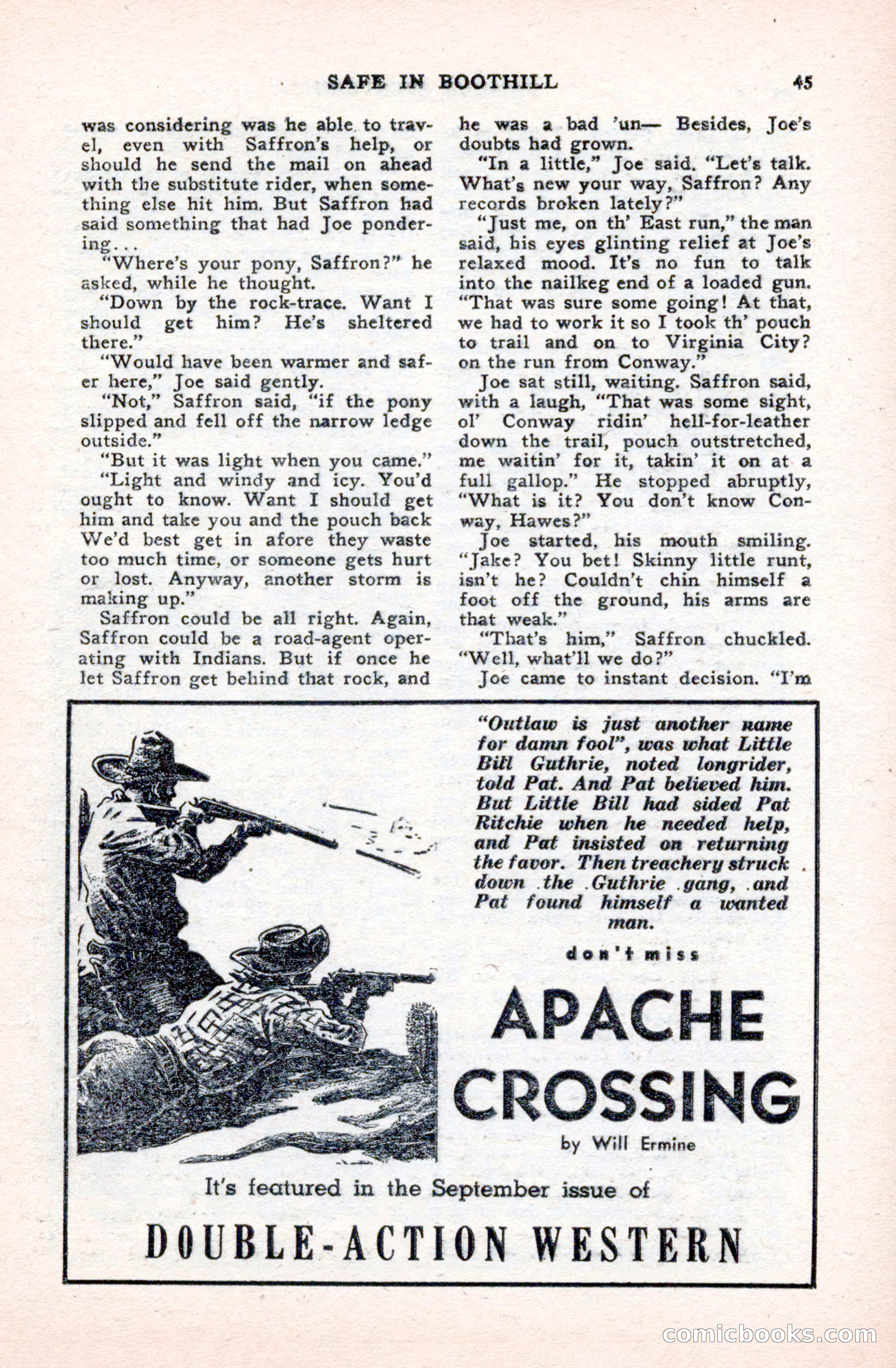 Famous Western, October 1950 — page 45 of 100