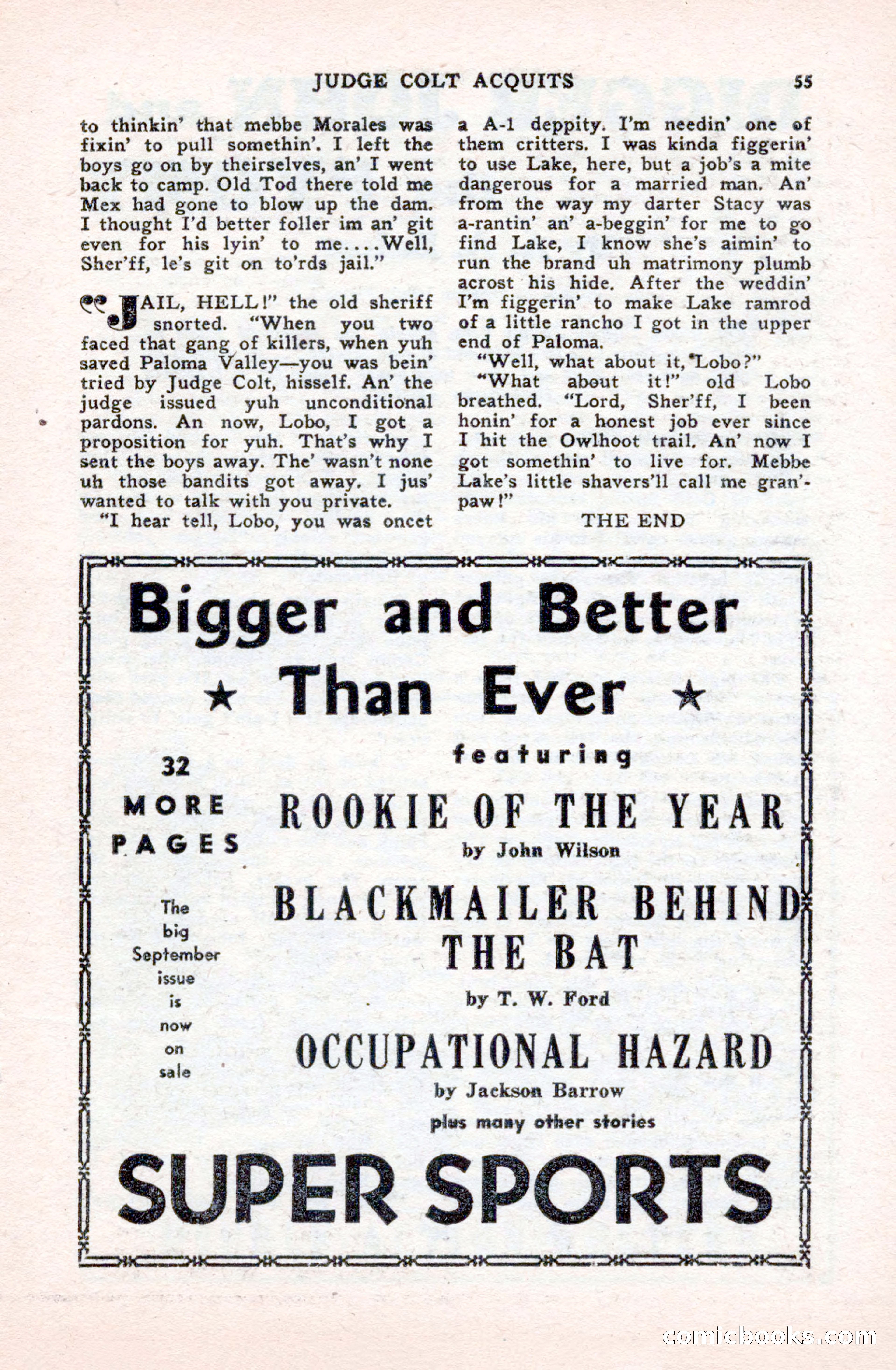 Famous Western, October 1950 — page 55 of 100