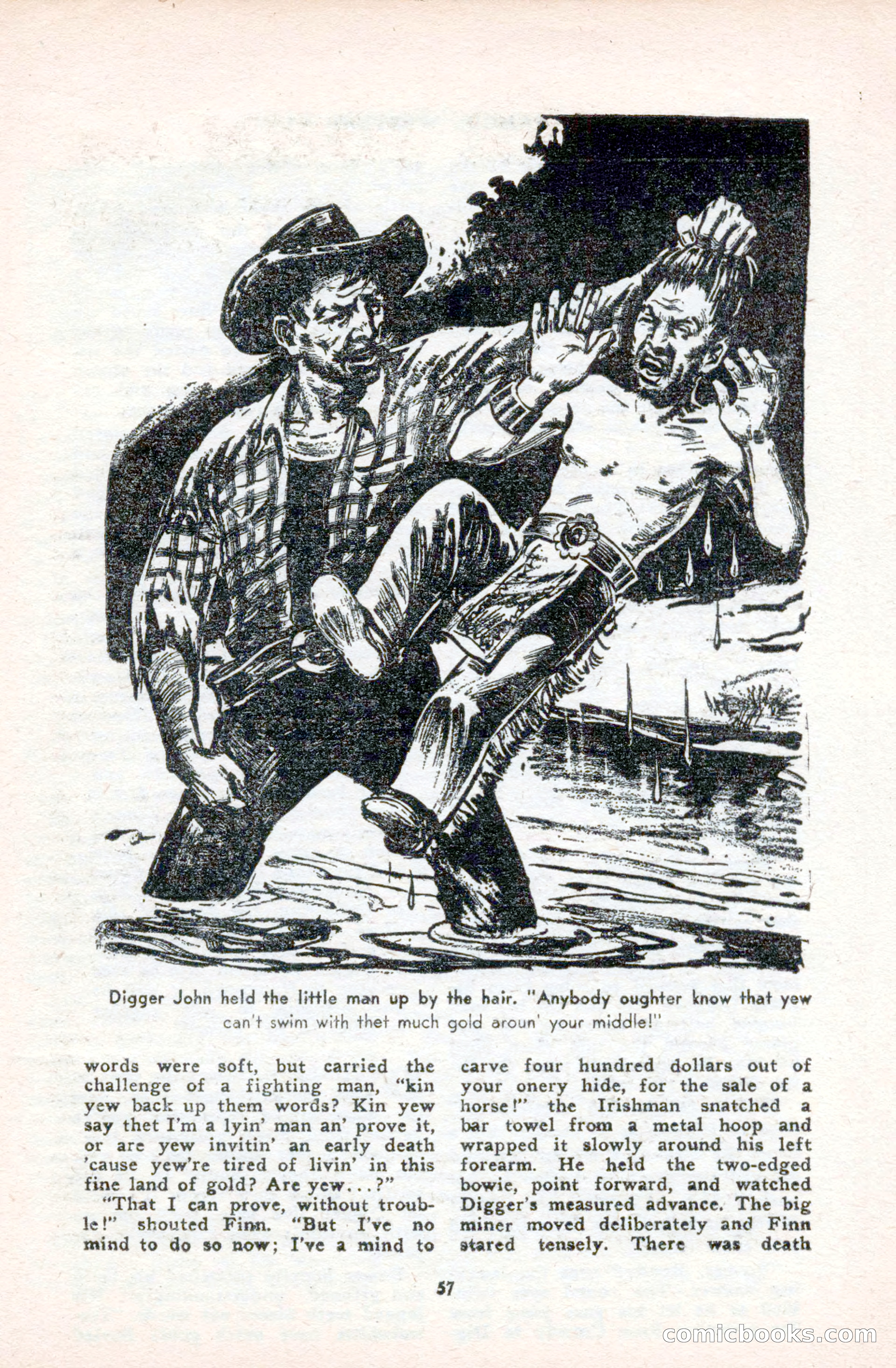 Famous Western, October 1950 — page 57 of 100