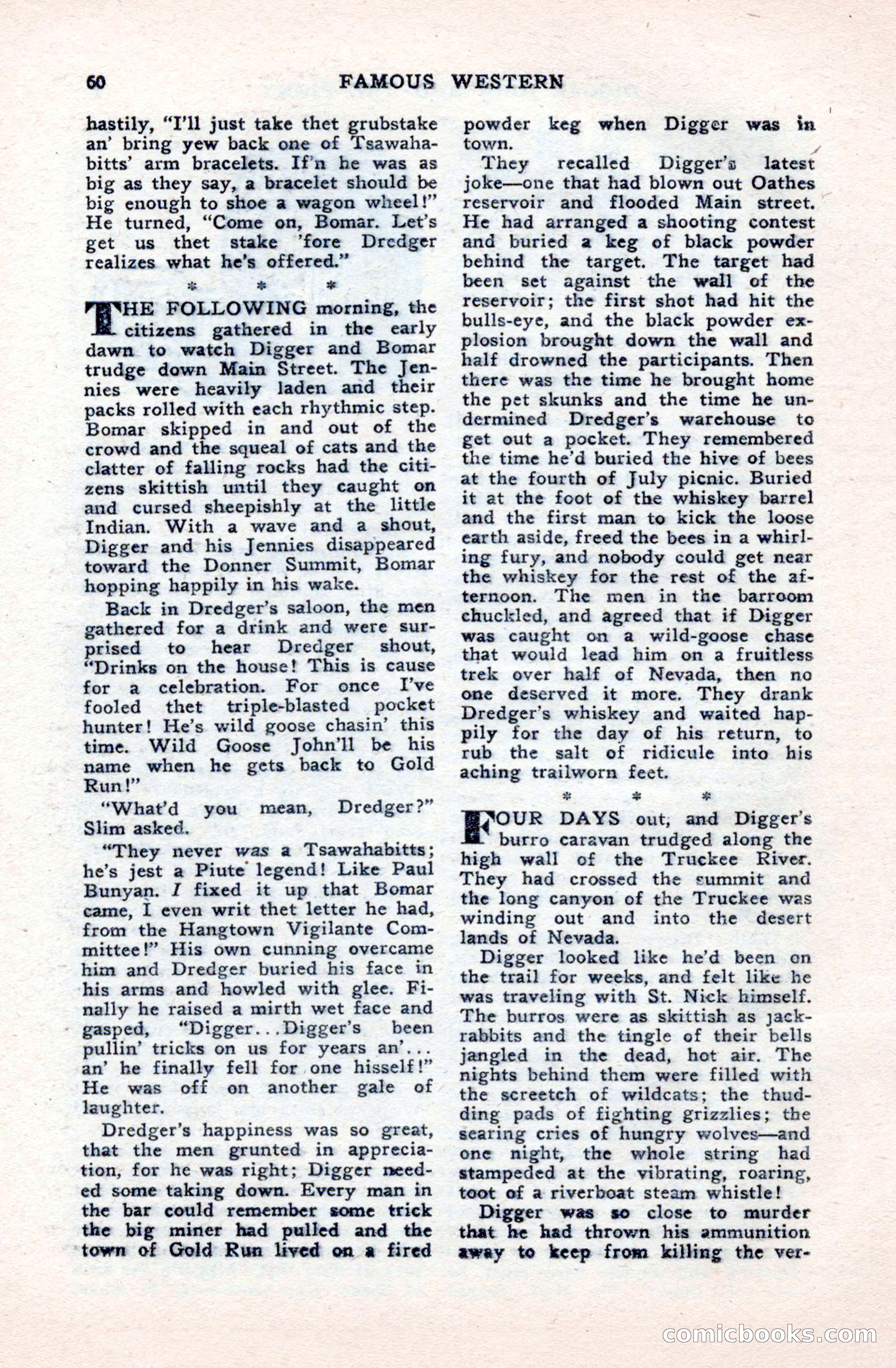 Famous Western, October 1950 — page 60 of 100