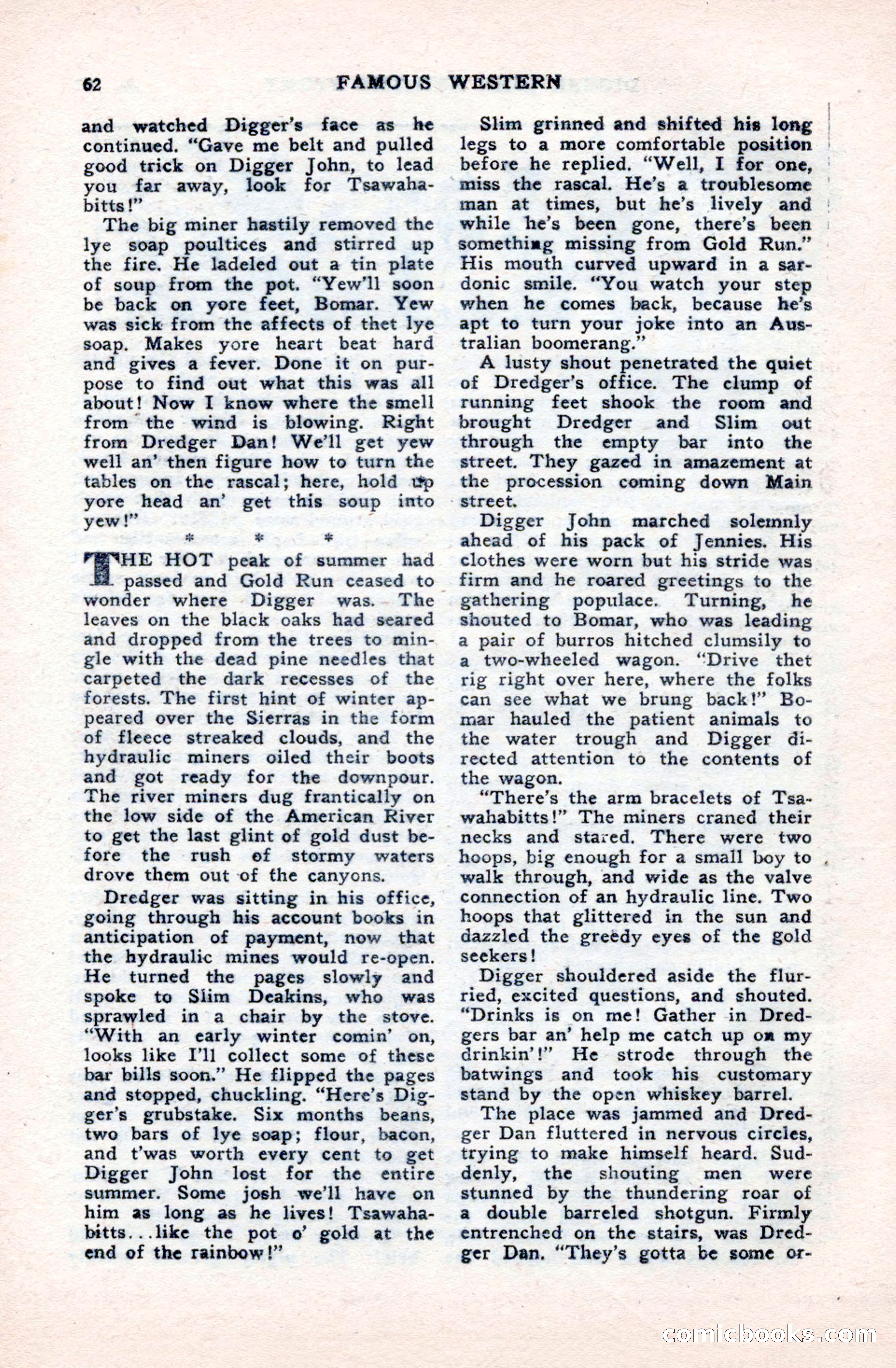 Famous Western, October 1950 — page 62 of 100