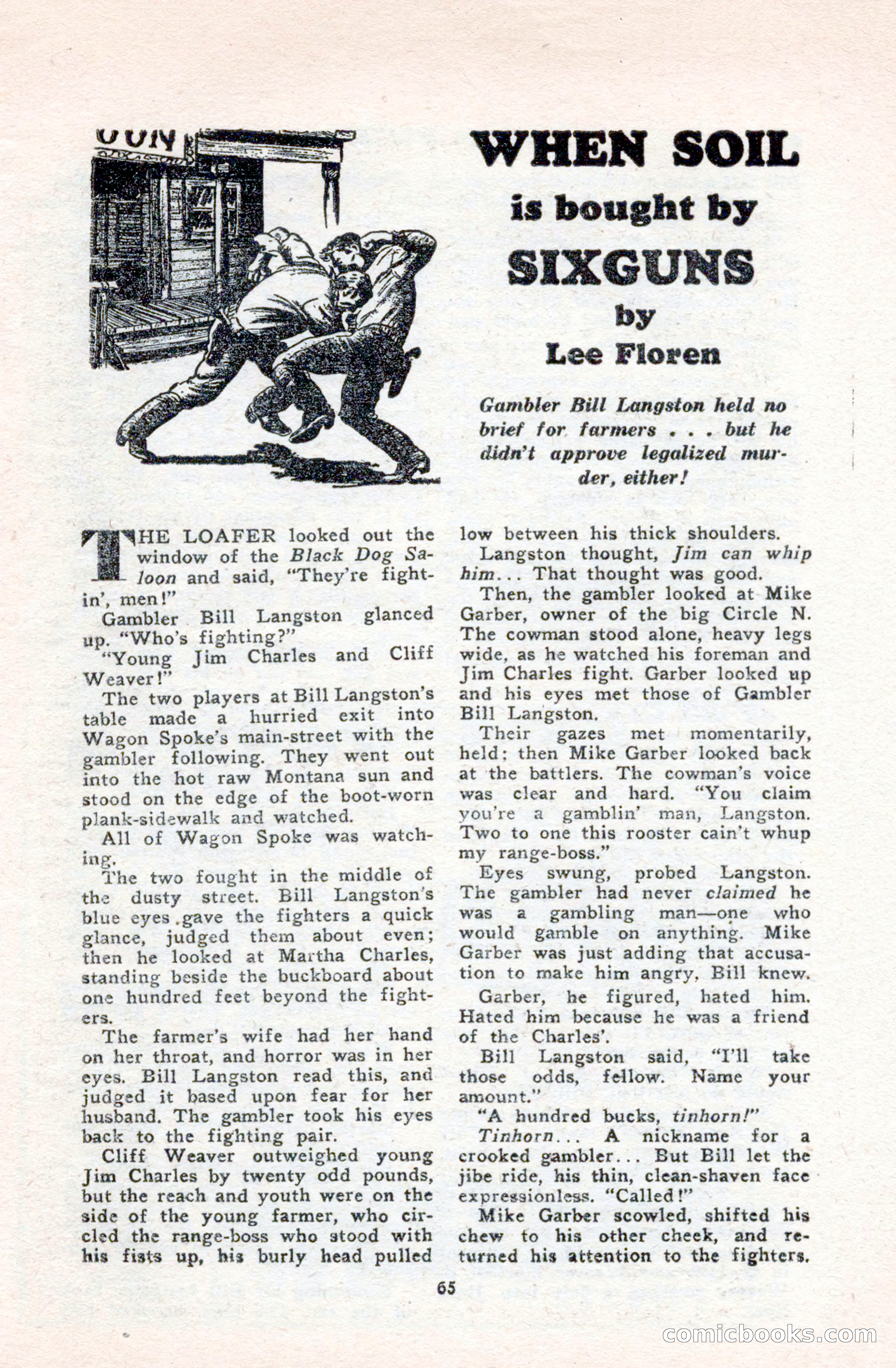 Famous Western, October 1950 — page 65 of 100