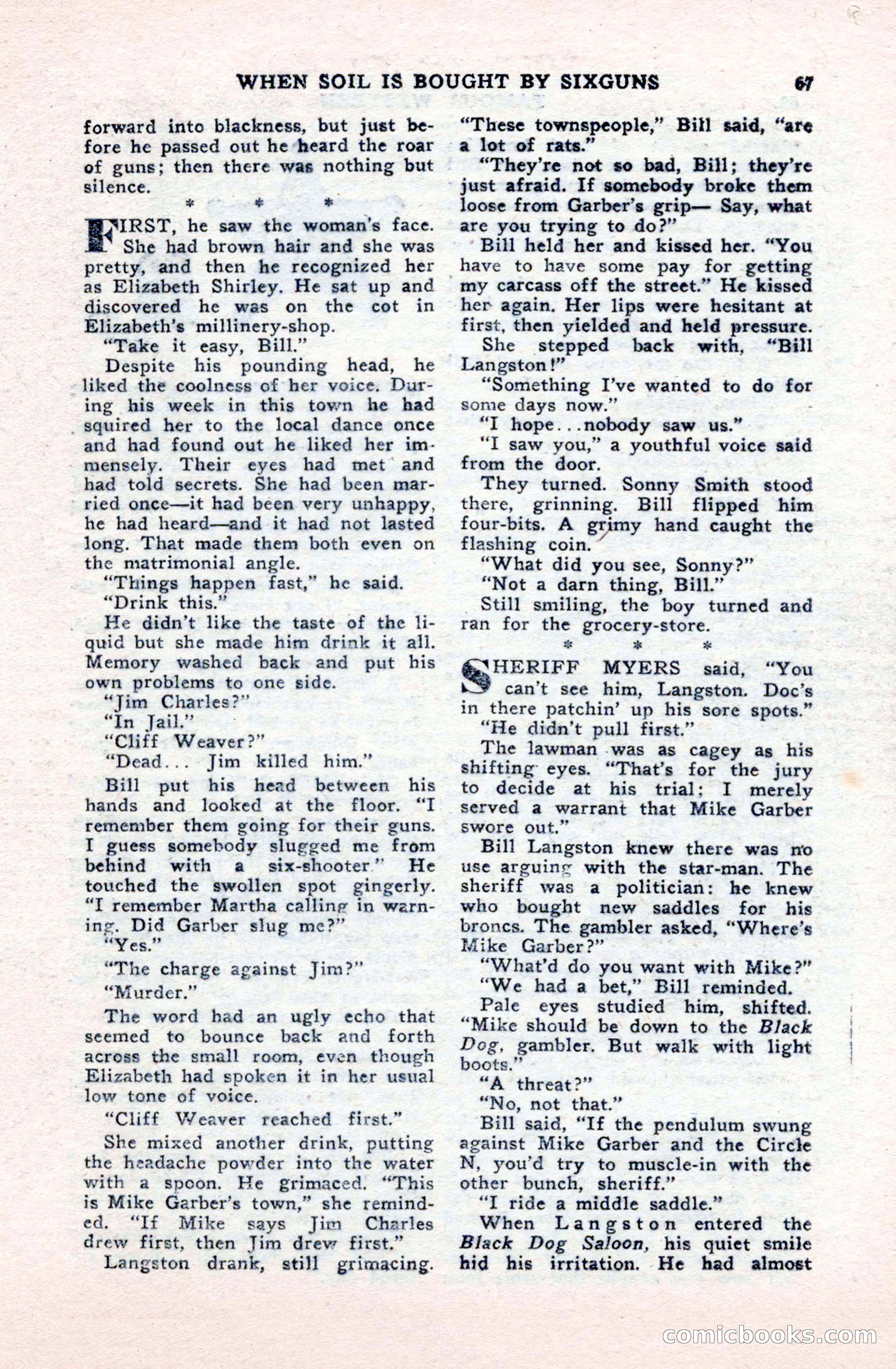 Famous Western, October 1950 — page 67 of 100