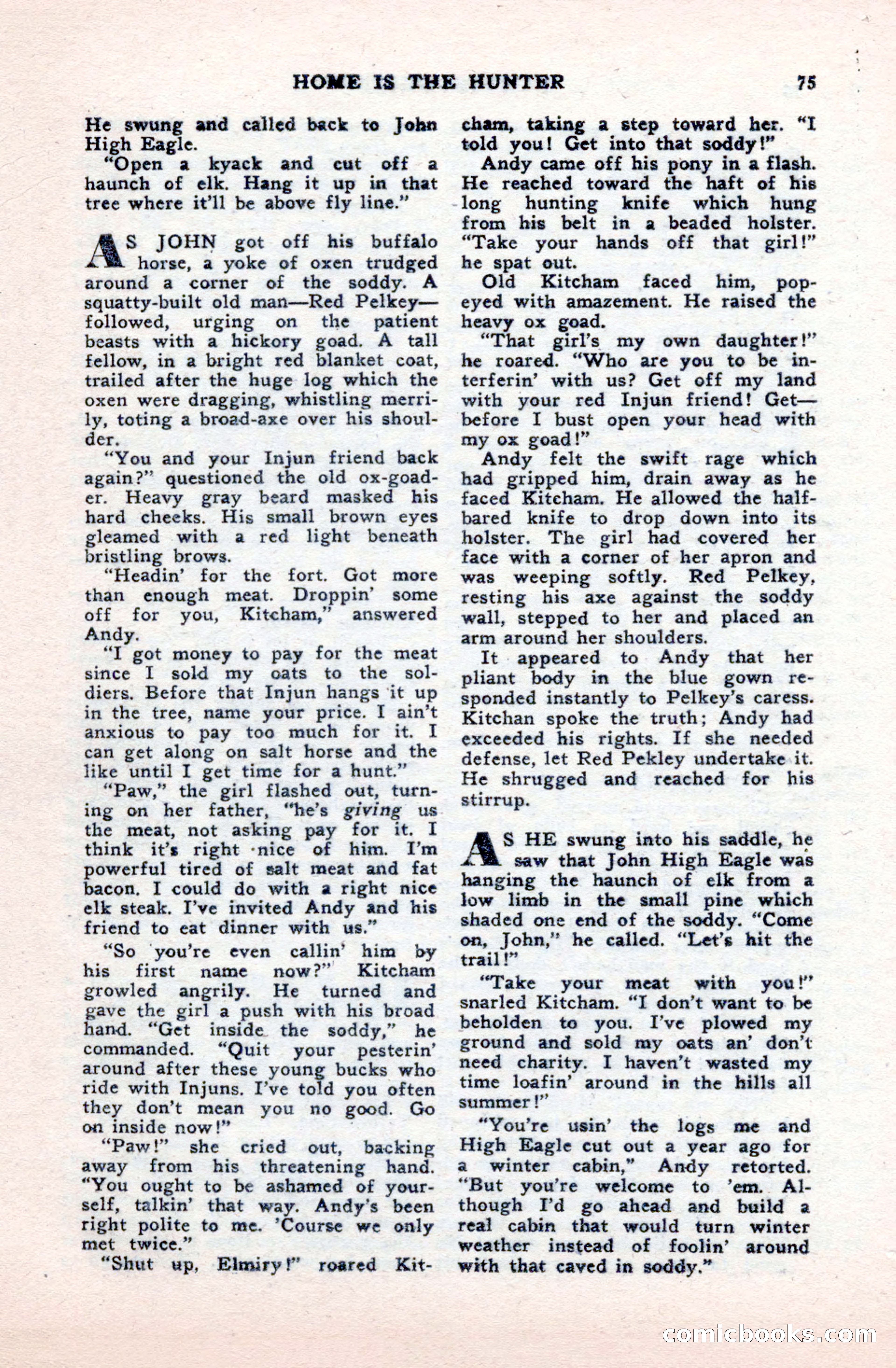 Famous Western, October 1950 — page 75 of 100