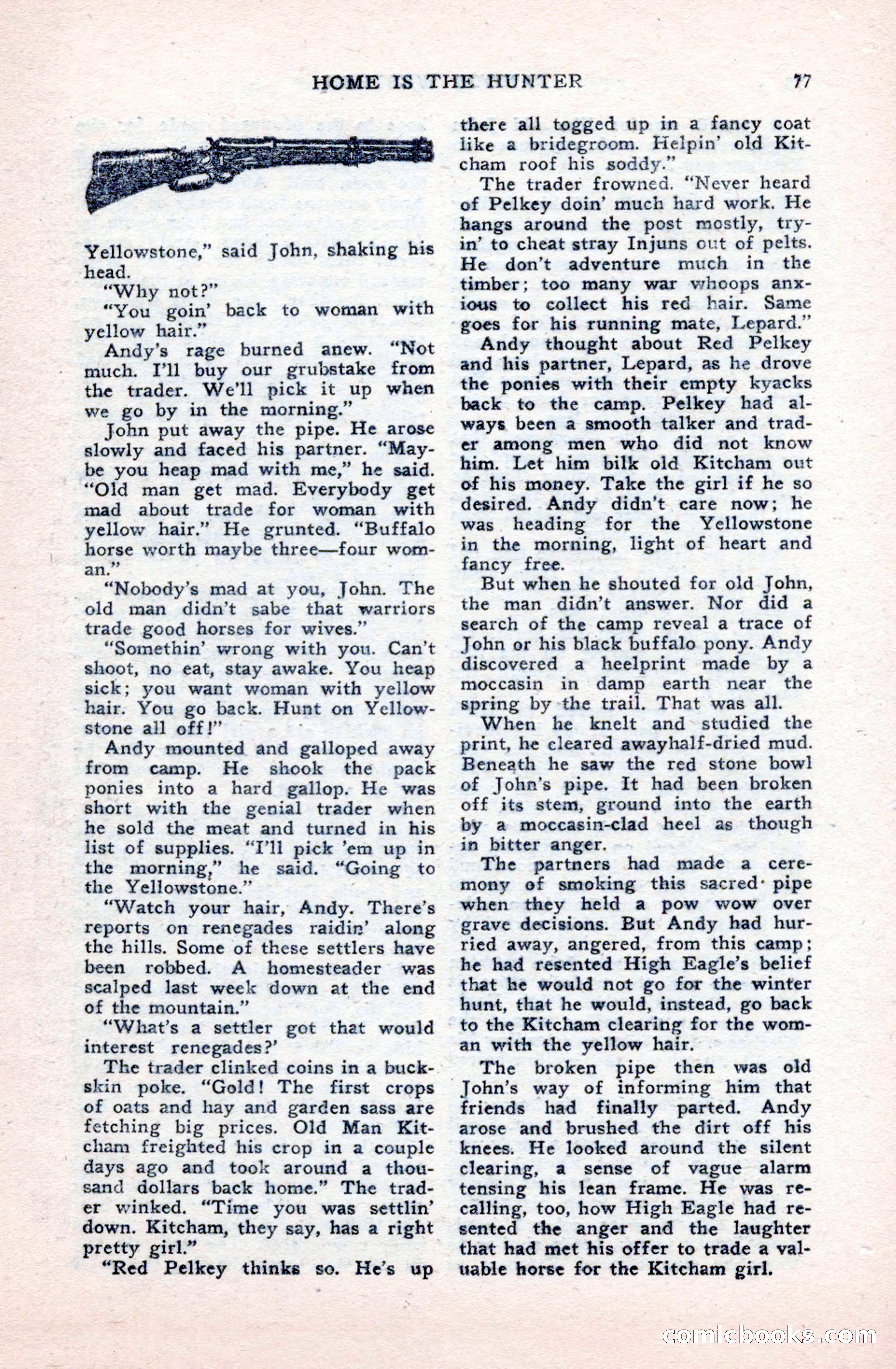 Famous Western, October 1950 — page 77 of 100