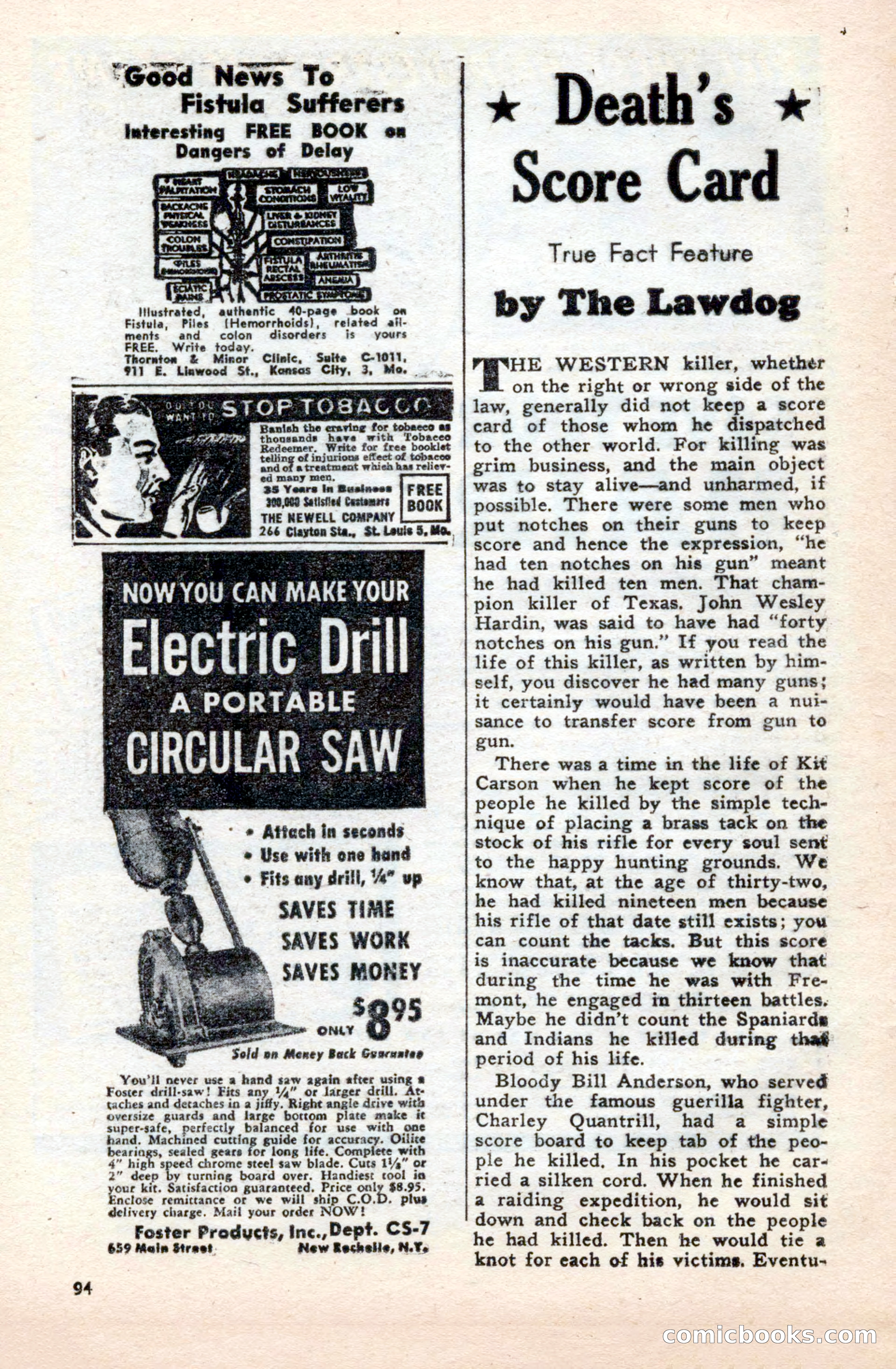Famous Western, October 1950 — page 94 of 100