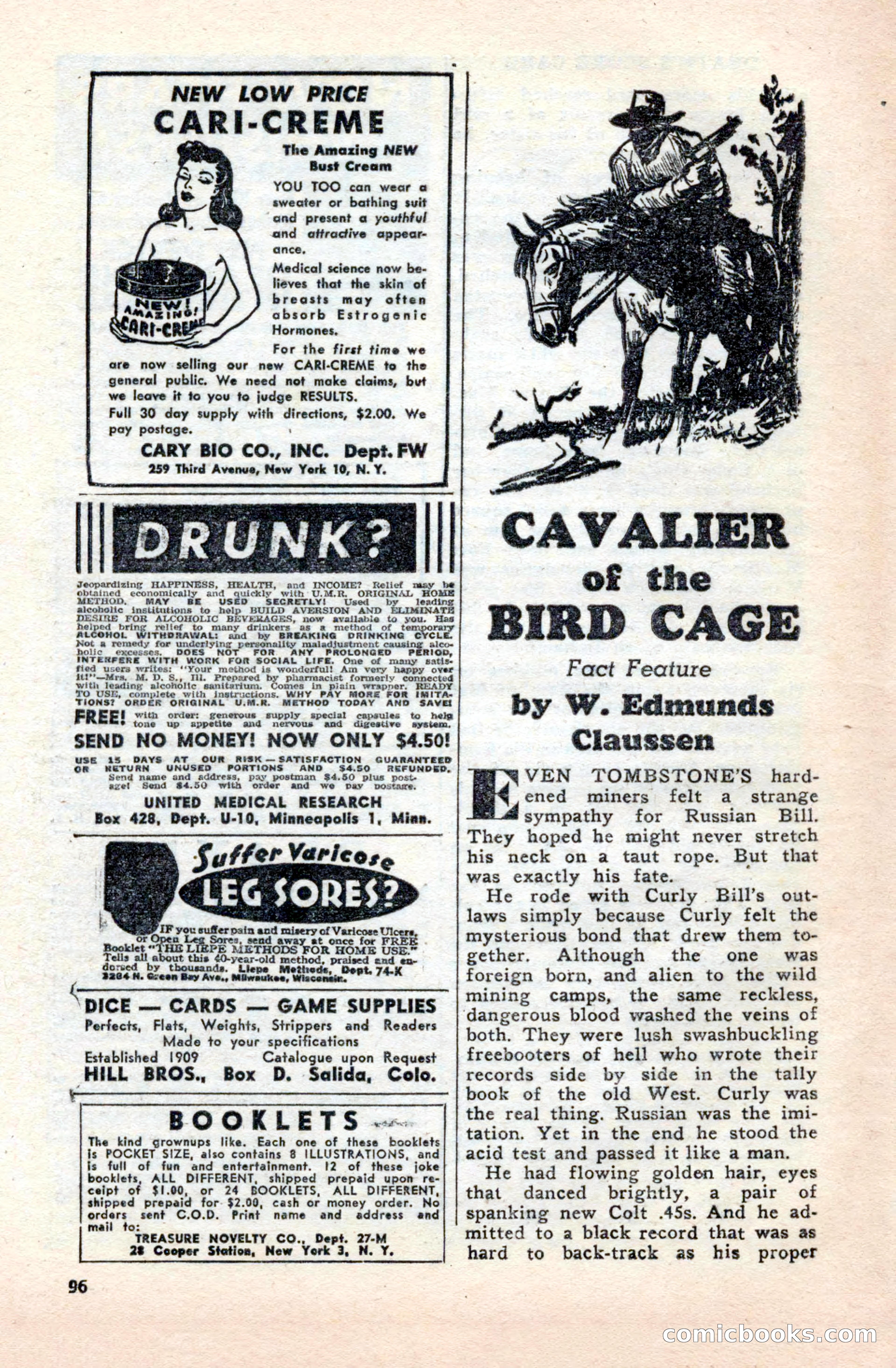 Famous Western, October 1950 — page 96 of 100