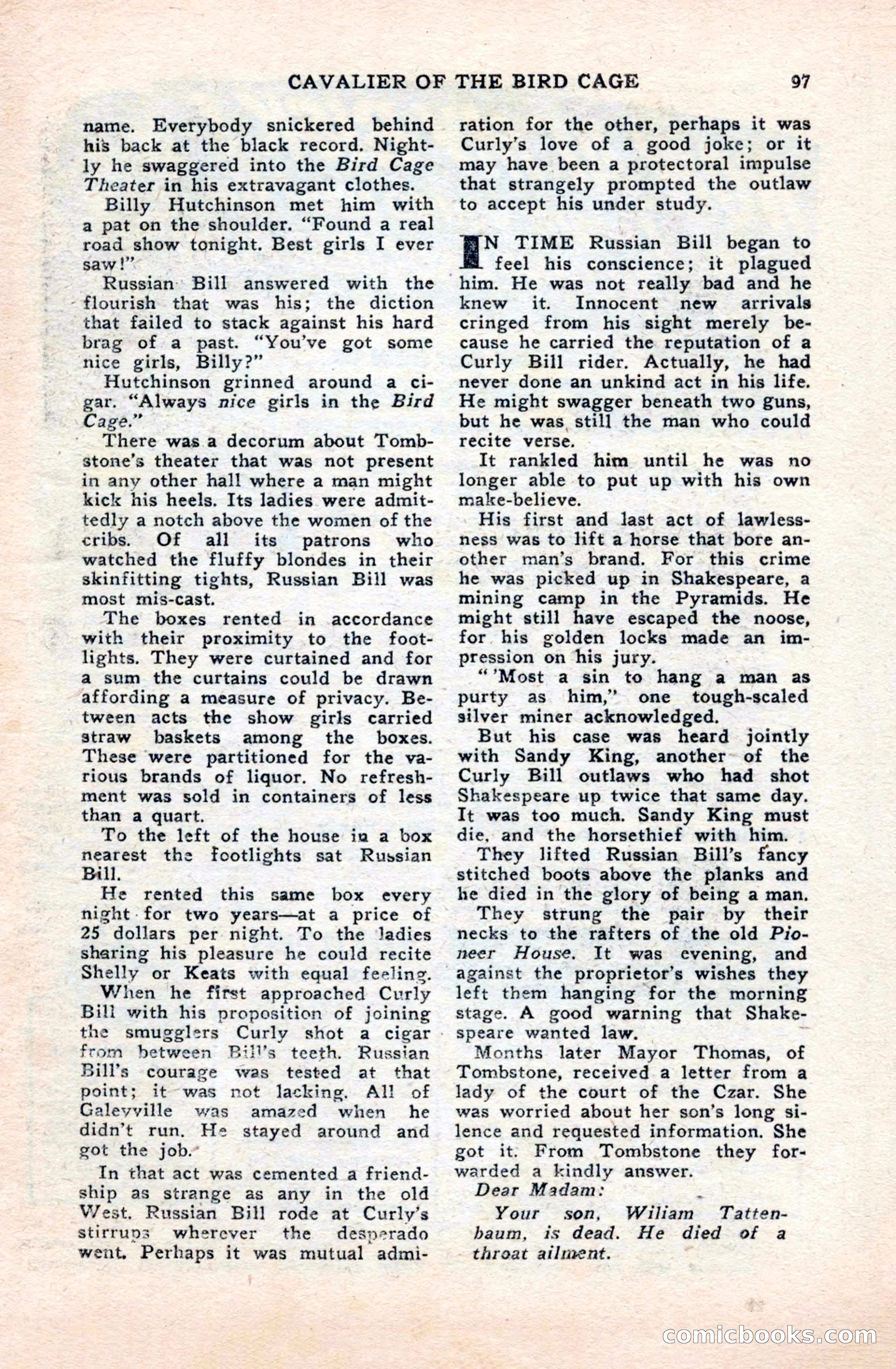 Famous Western, October 1950 — page 97 of 100