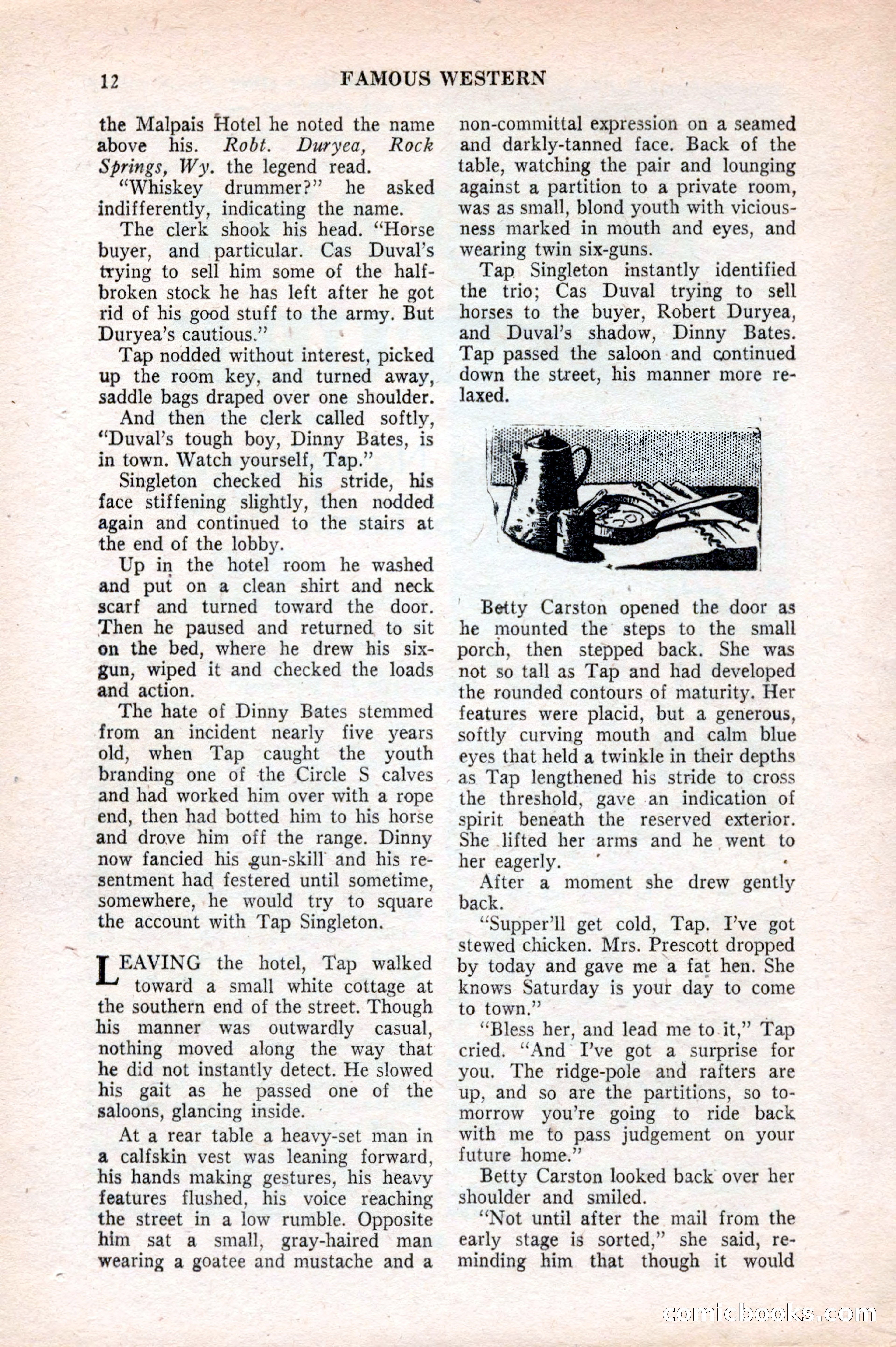 Famous Western, August 1953 — page 12 of 100