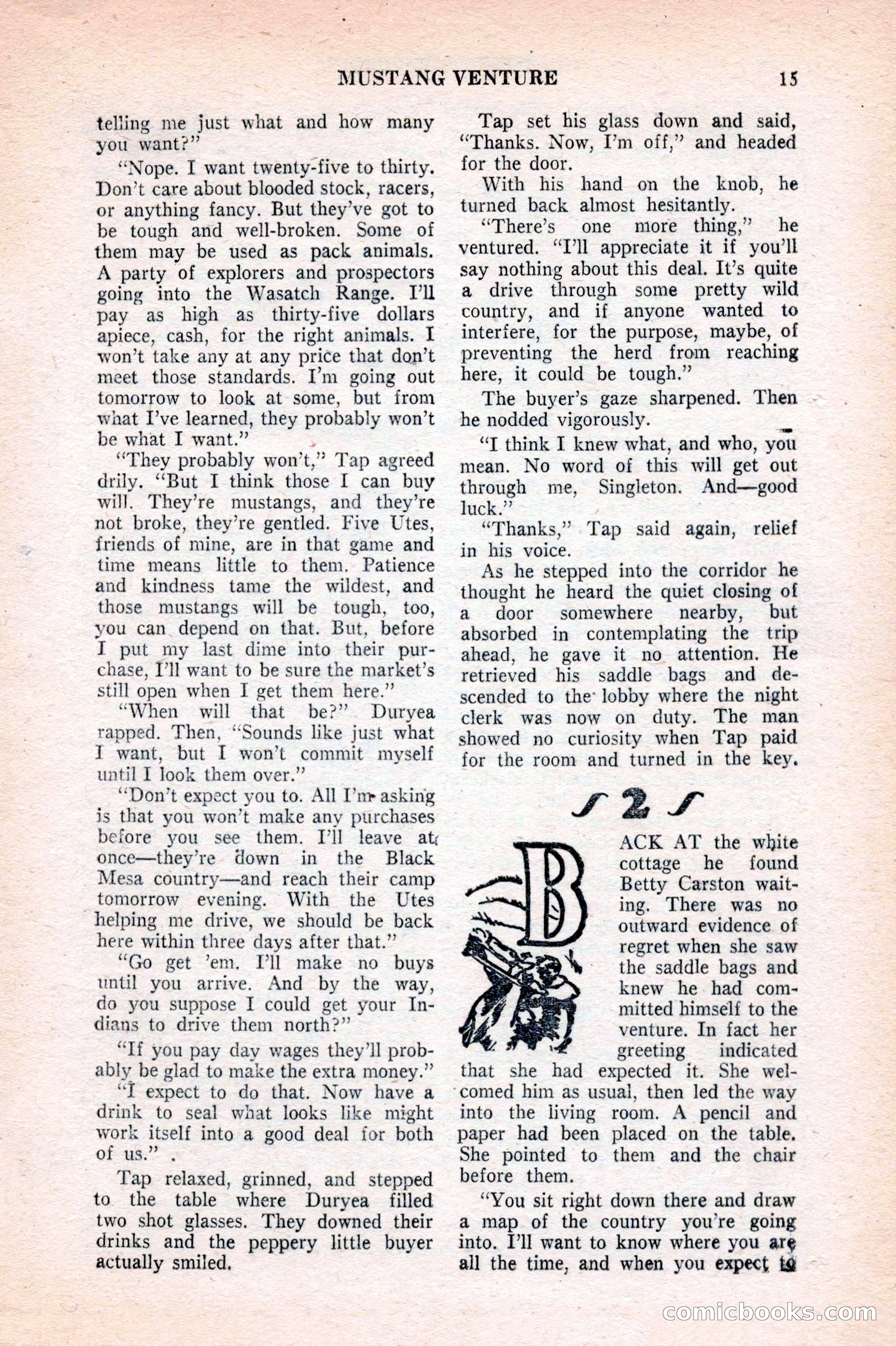 Famous Western, August 1953 — page 15 of 100
