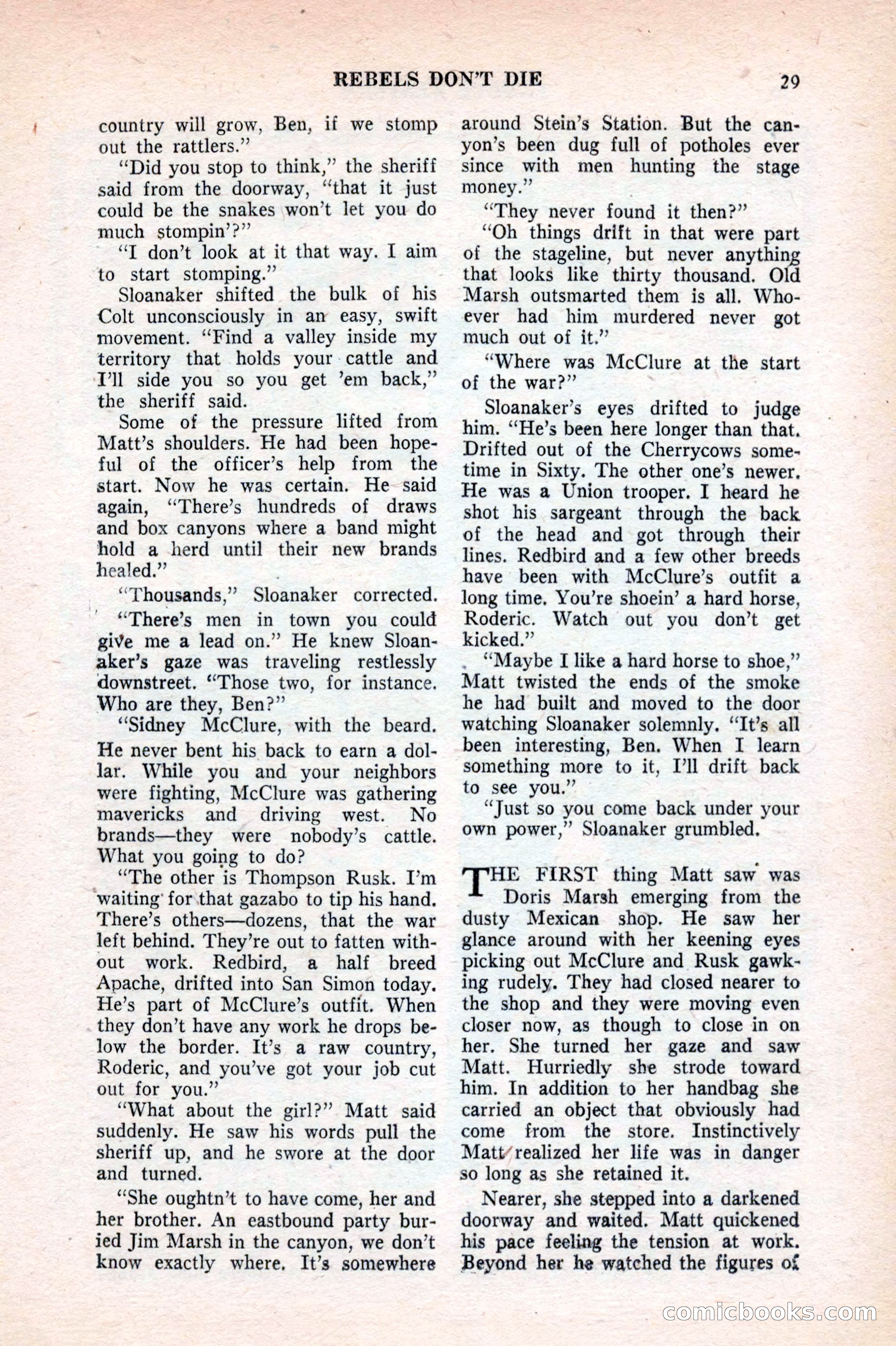 Famous Western, August 1953 — page 29 of 100