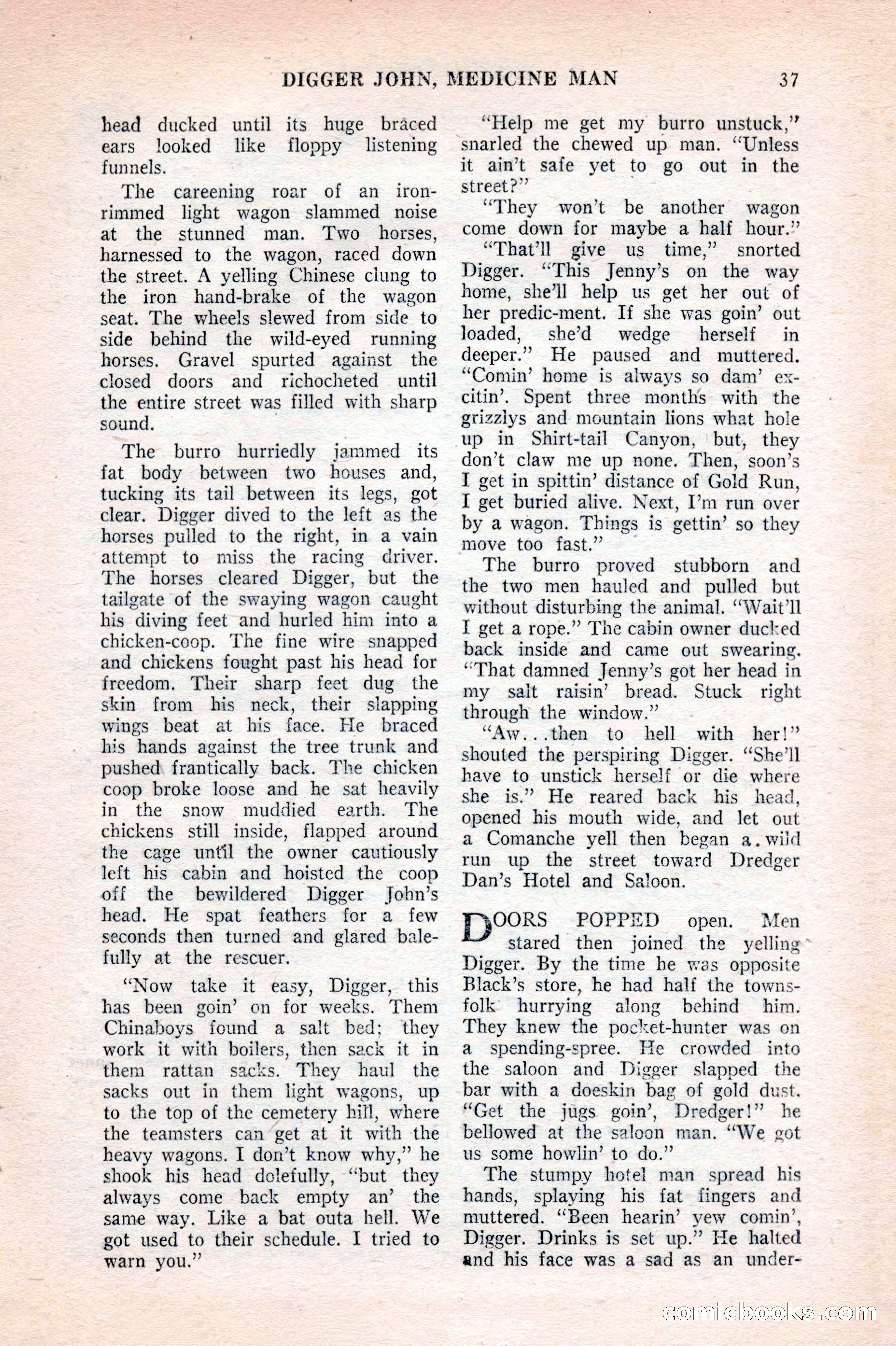 Famous Western, August 1953 — page 37 of 100