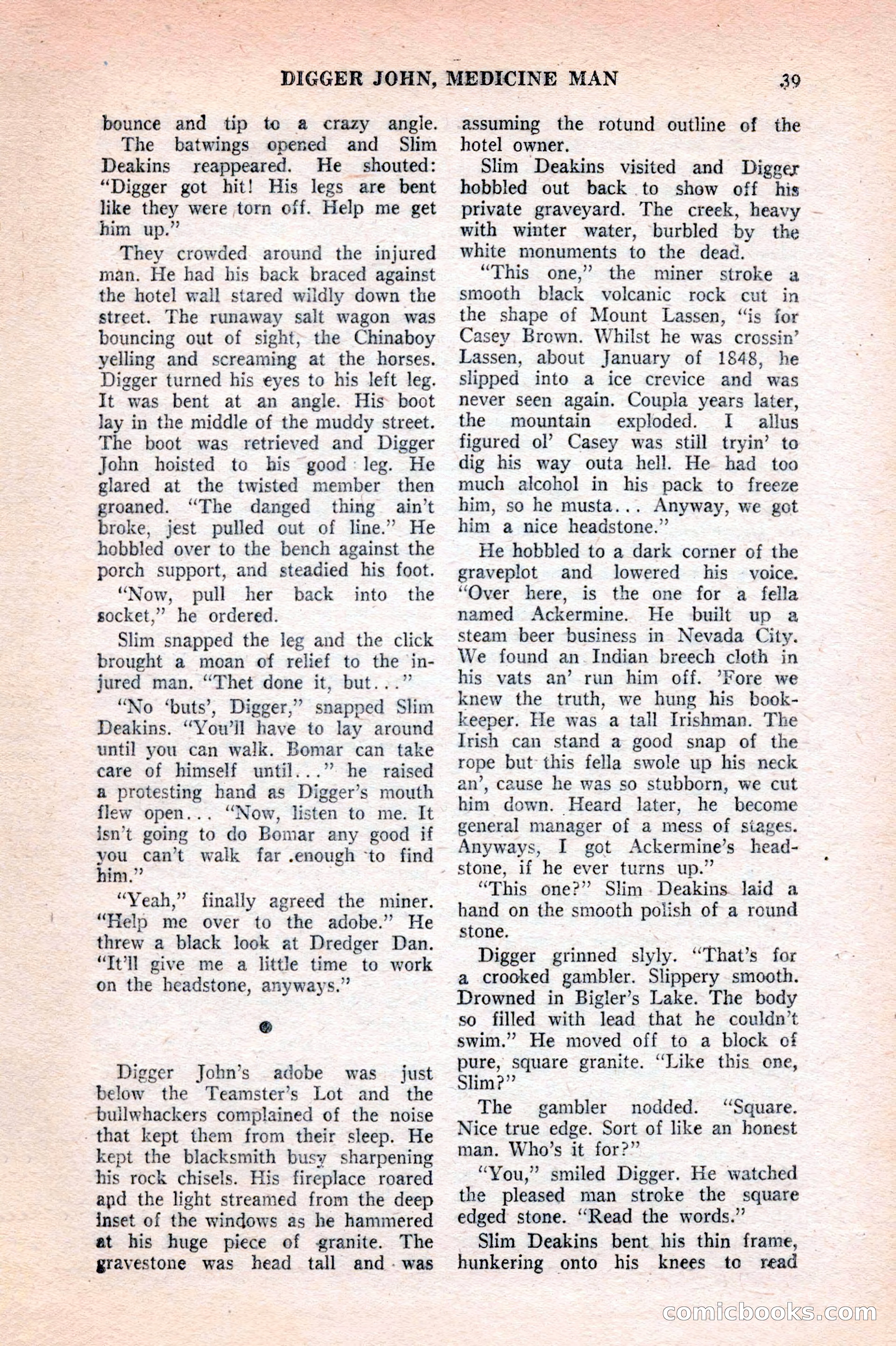 Famous Western, August 1953 — page 39 of 100
