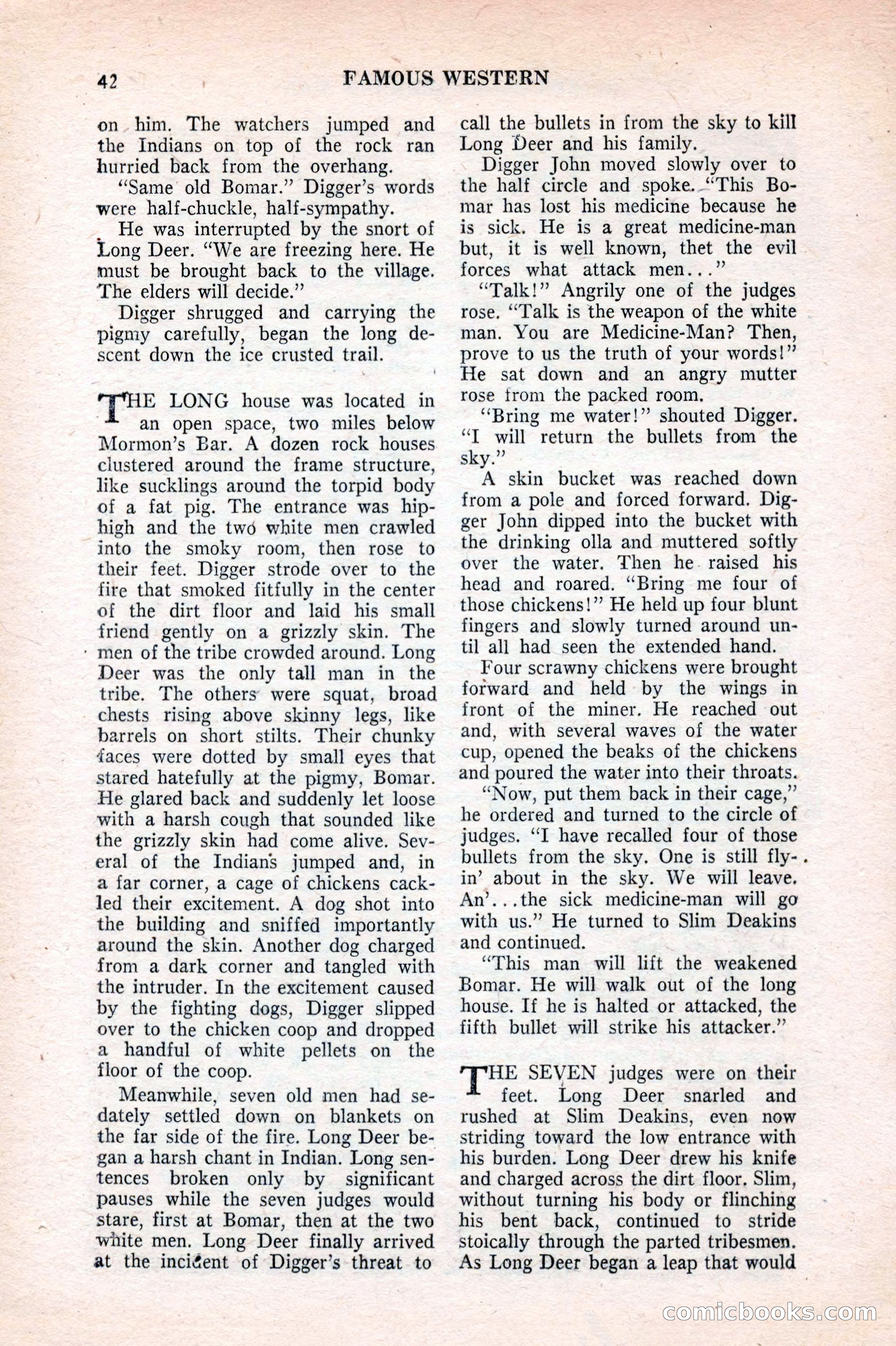 Famous Western, August 1953 — page 42 of 100