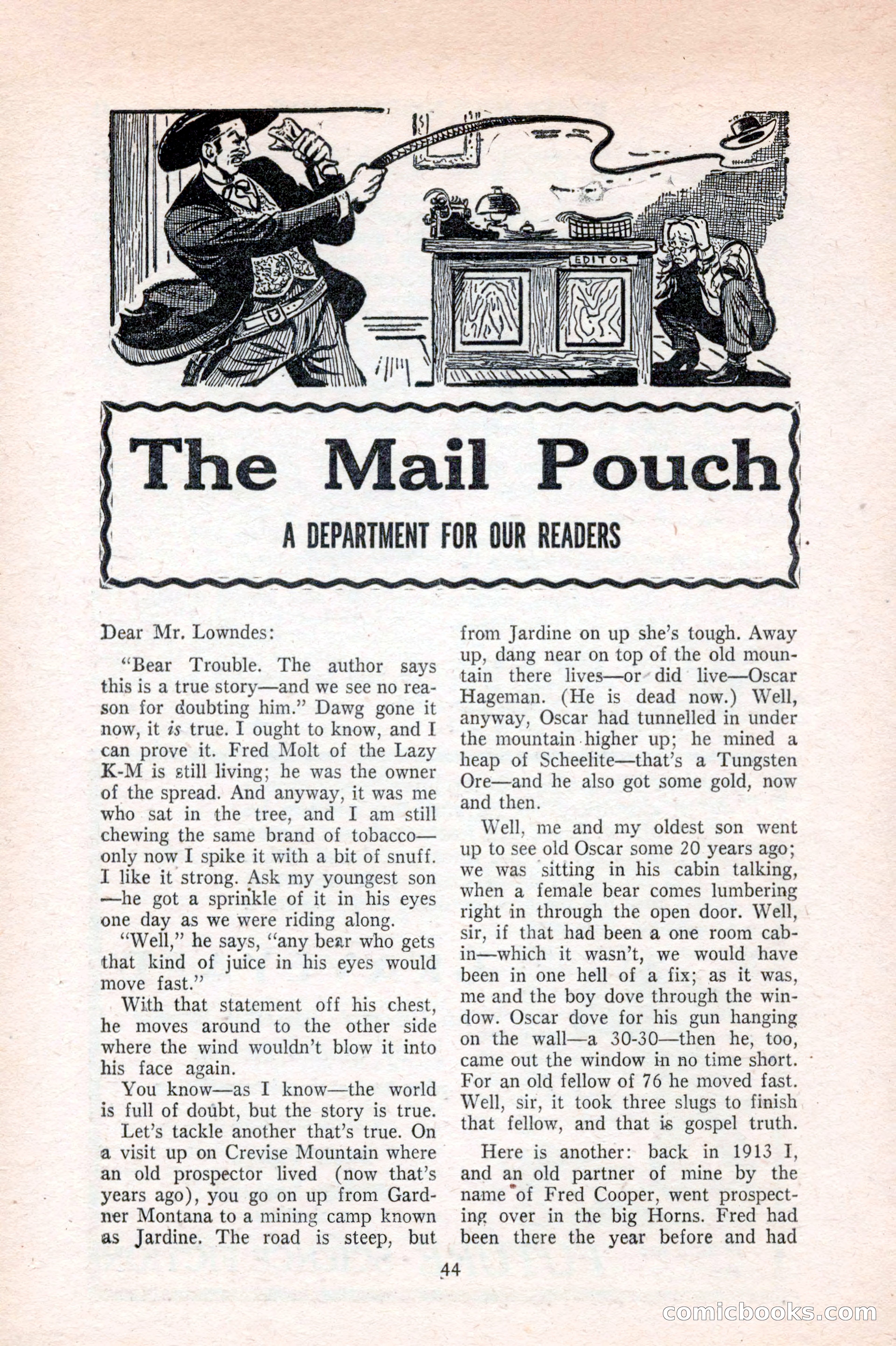 Famous Western, August 1953 — page 44 of 100