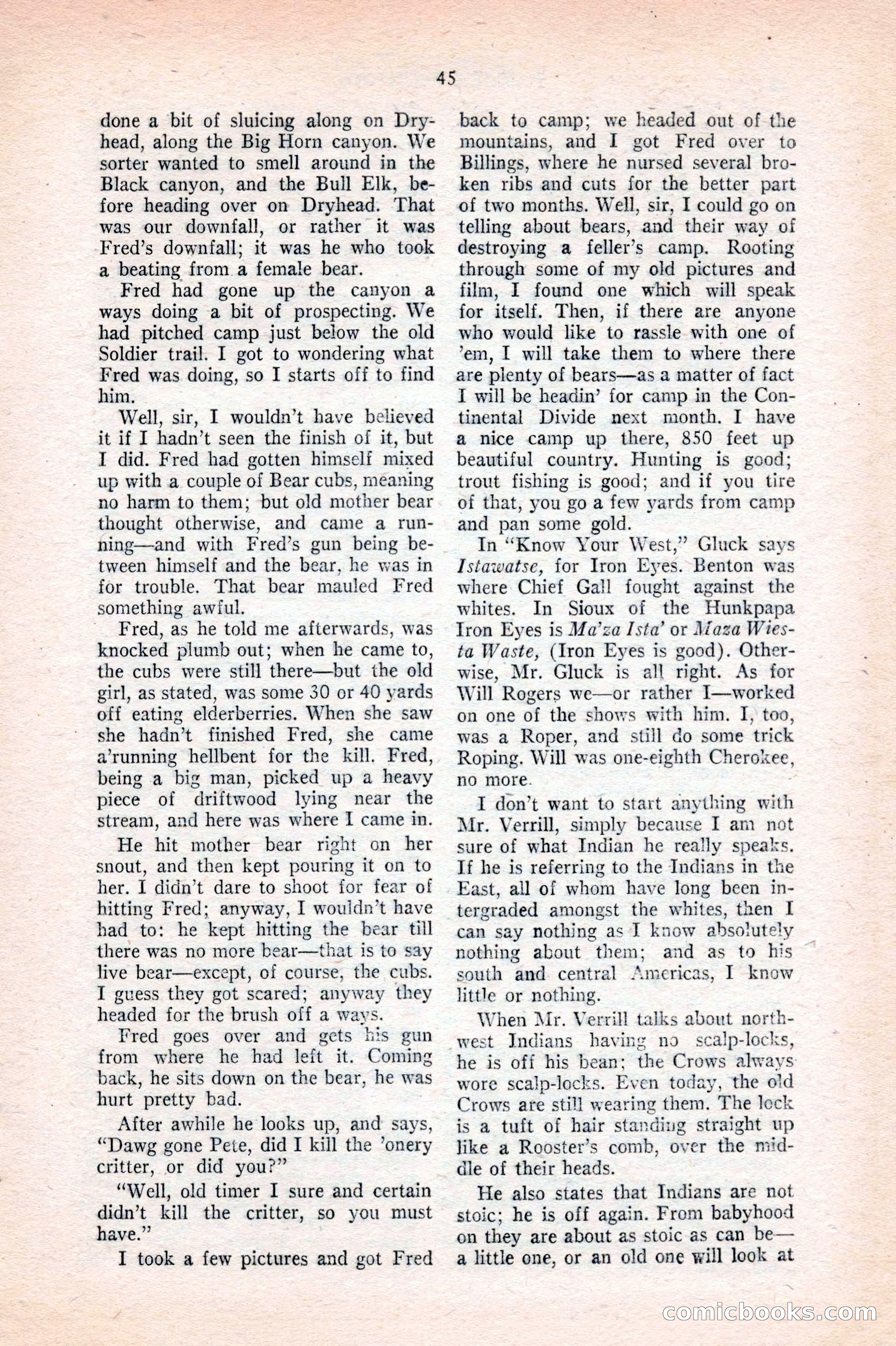 Famous Western, August 1953 — page 45 of 100