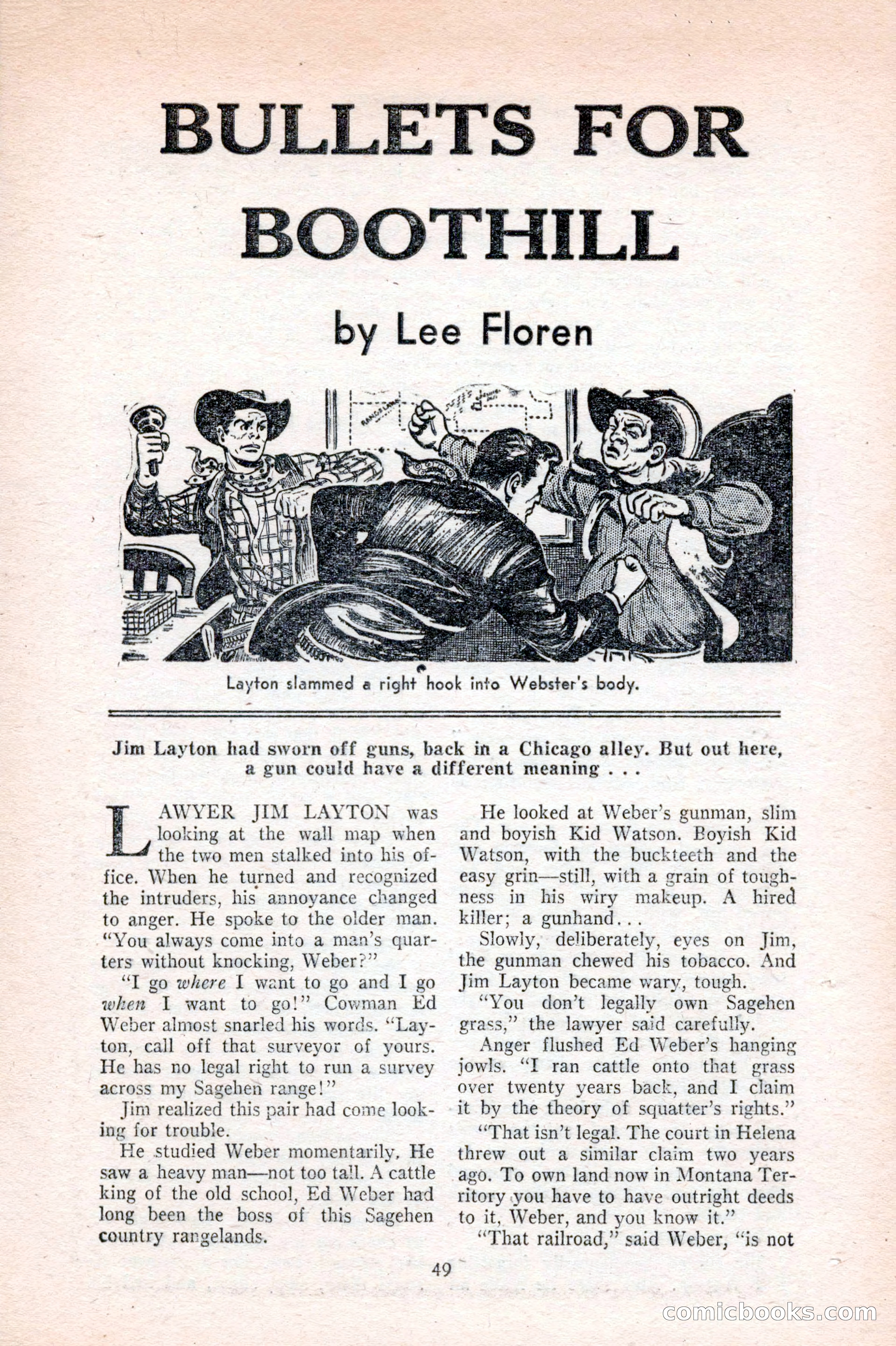 Famous Western, August 1953 — page 49 of 100