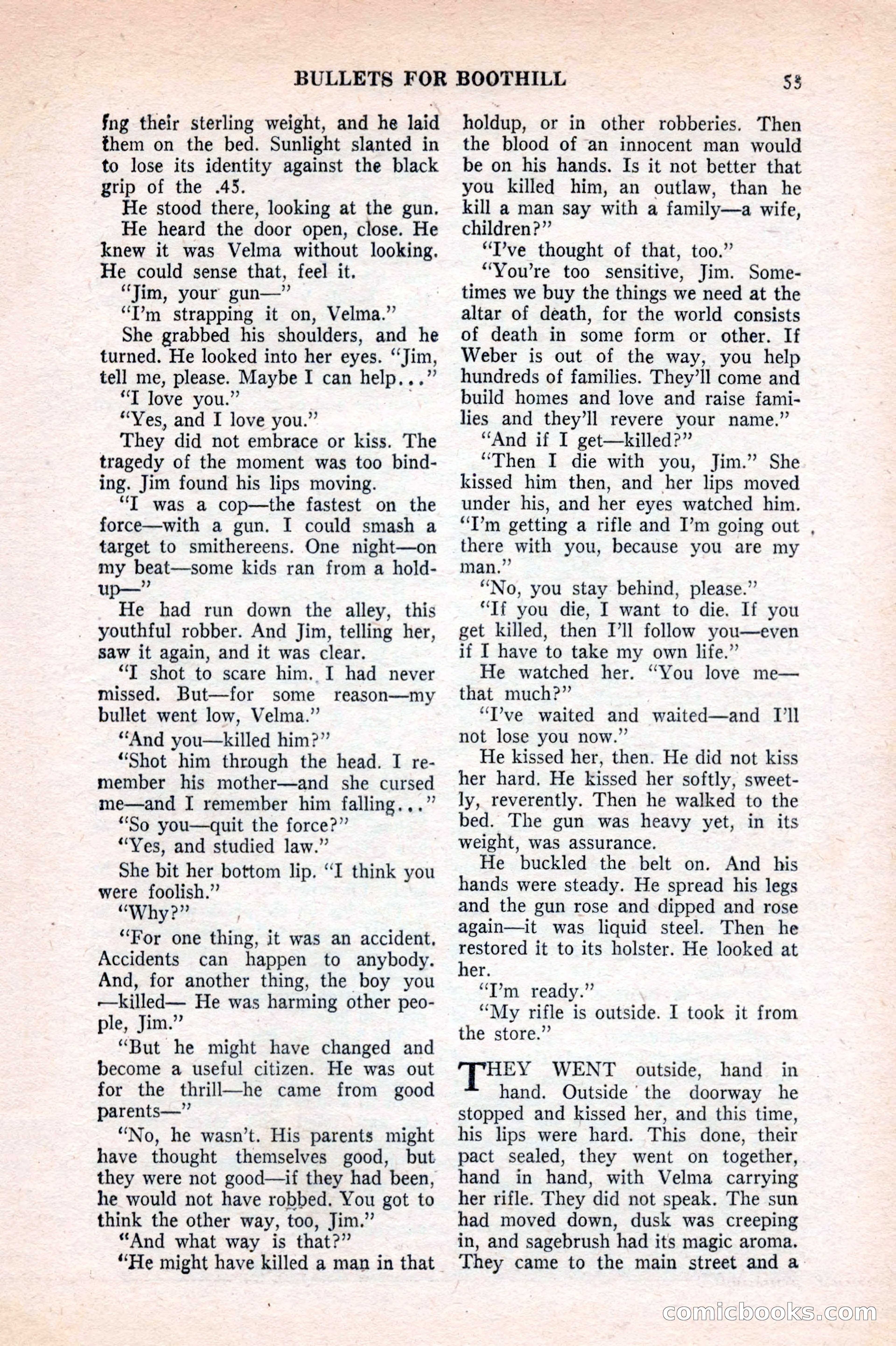 Famous Western, August 1953 — page 55 of 100