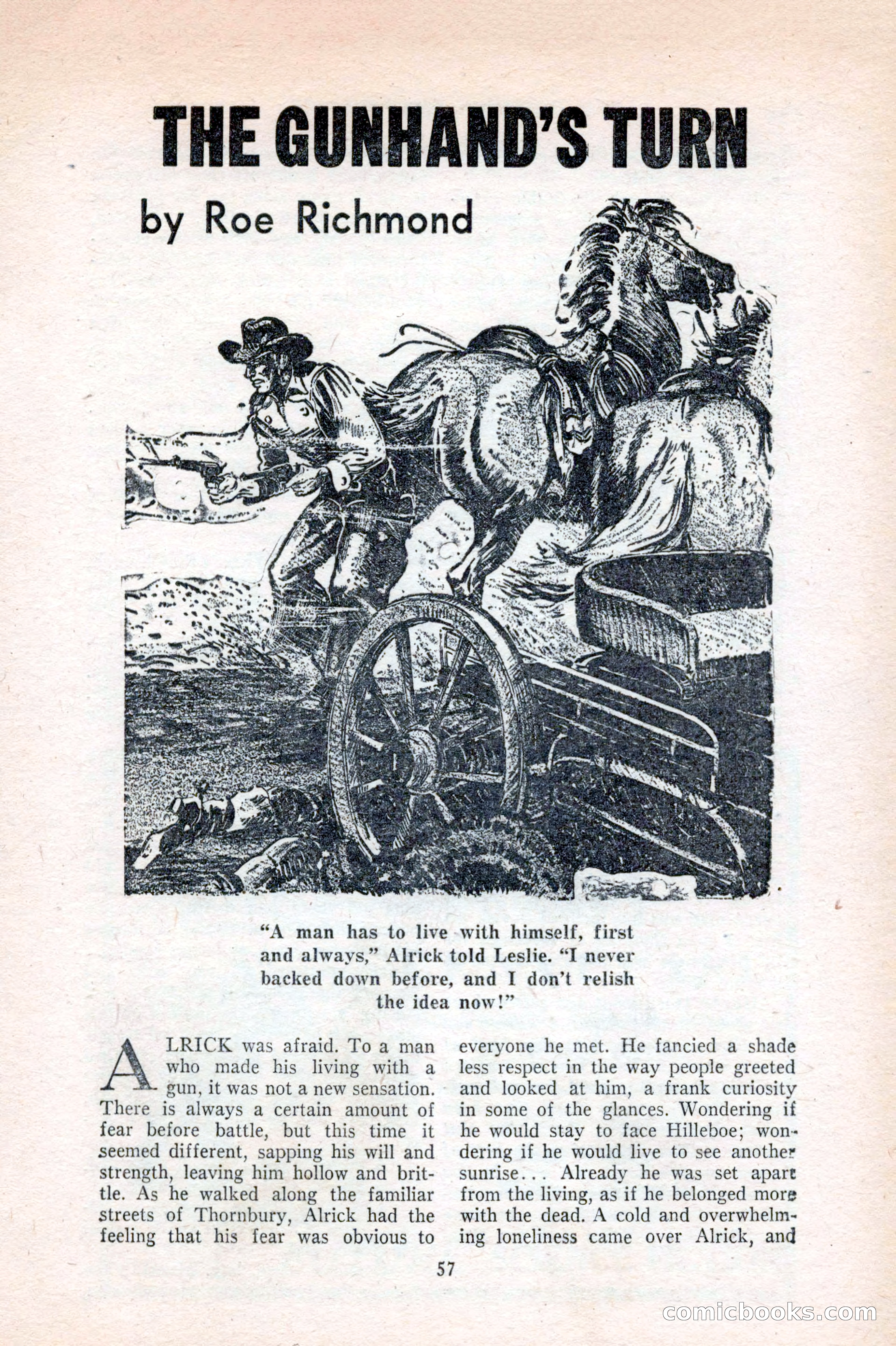 Famous Western, August 1953 — page 57 of 100