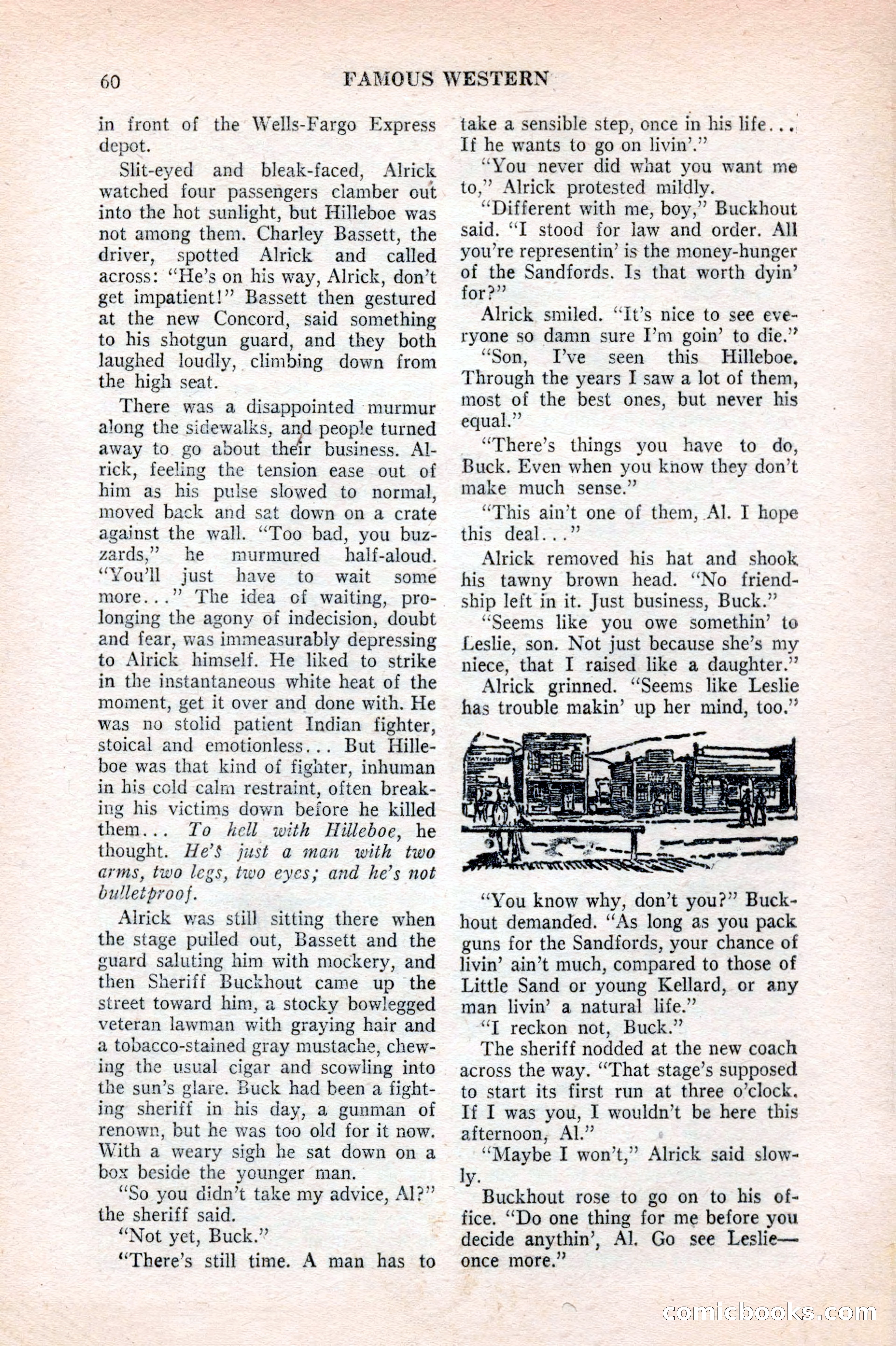 Famous Western, August 1953 — page 60 of 100