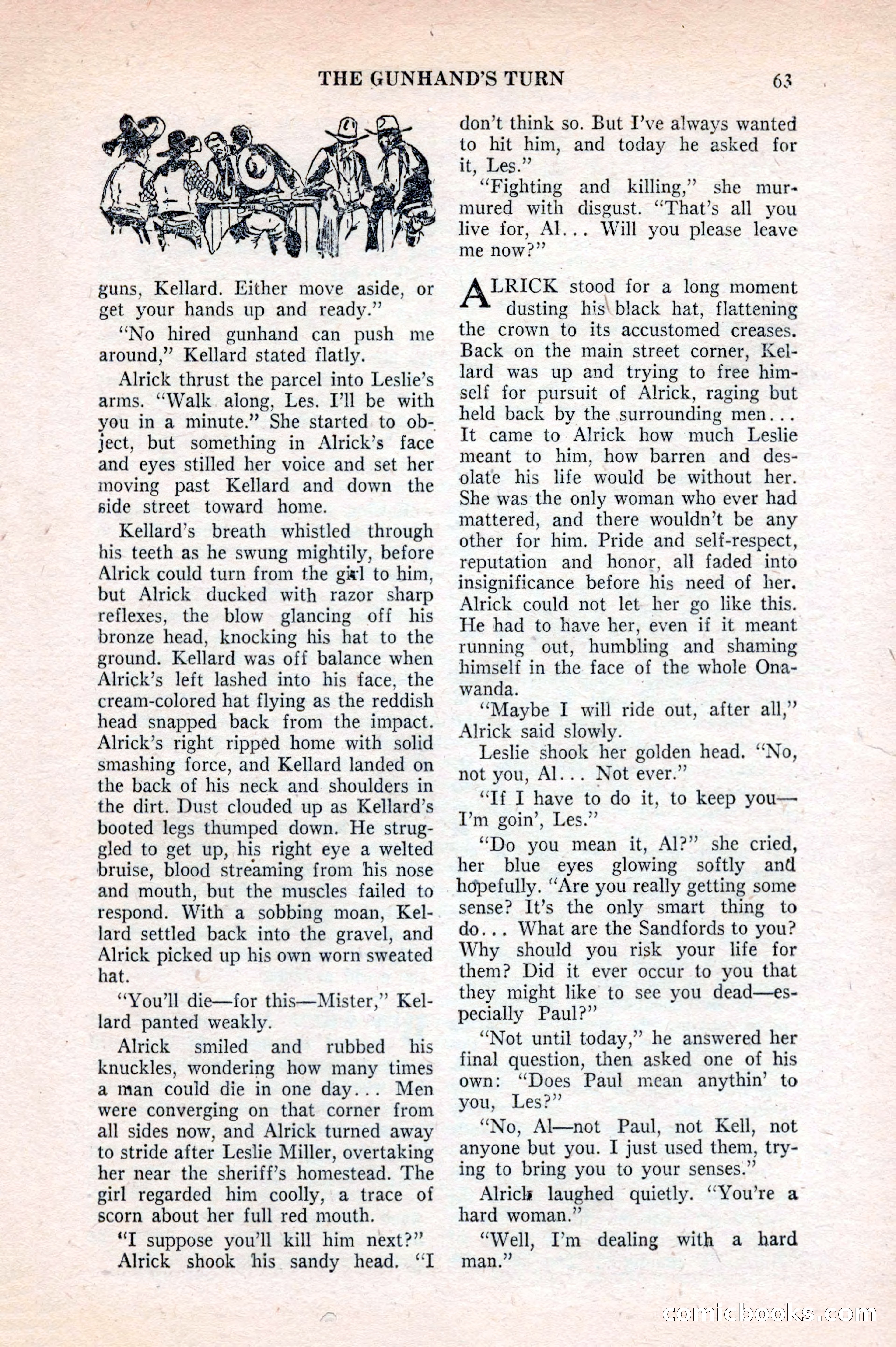 Famous Western, August 1953 — page 63 of 100
