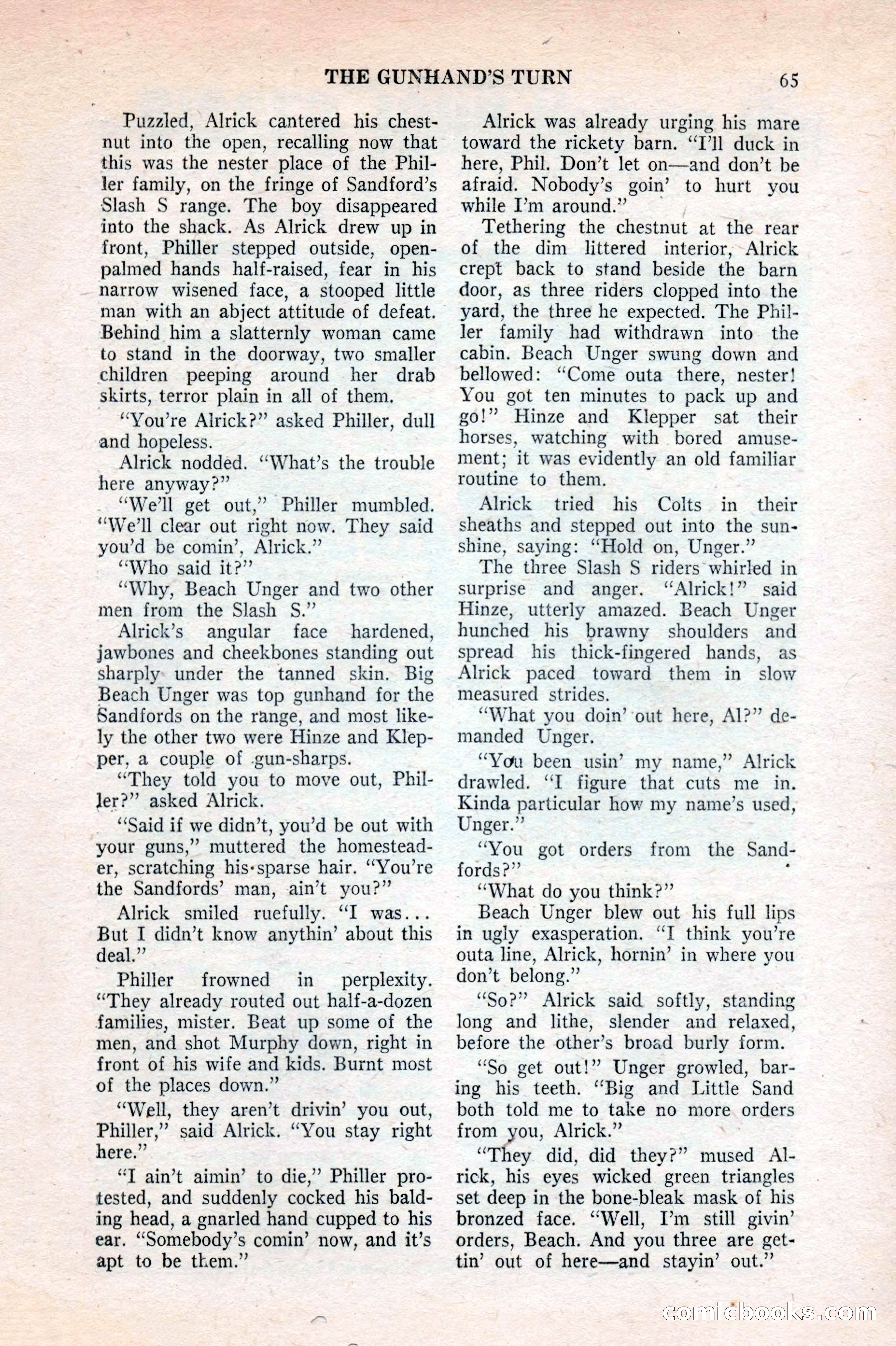 Famous Western, August 1953 — page 65 of 100