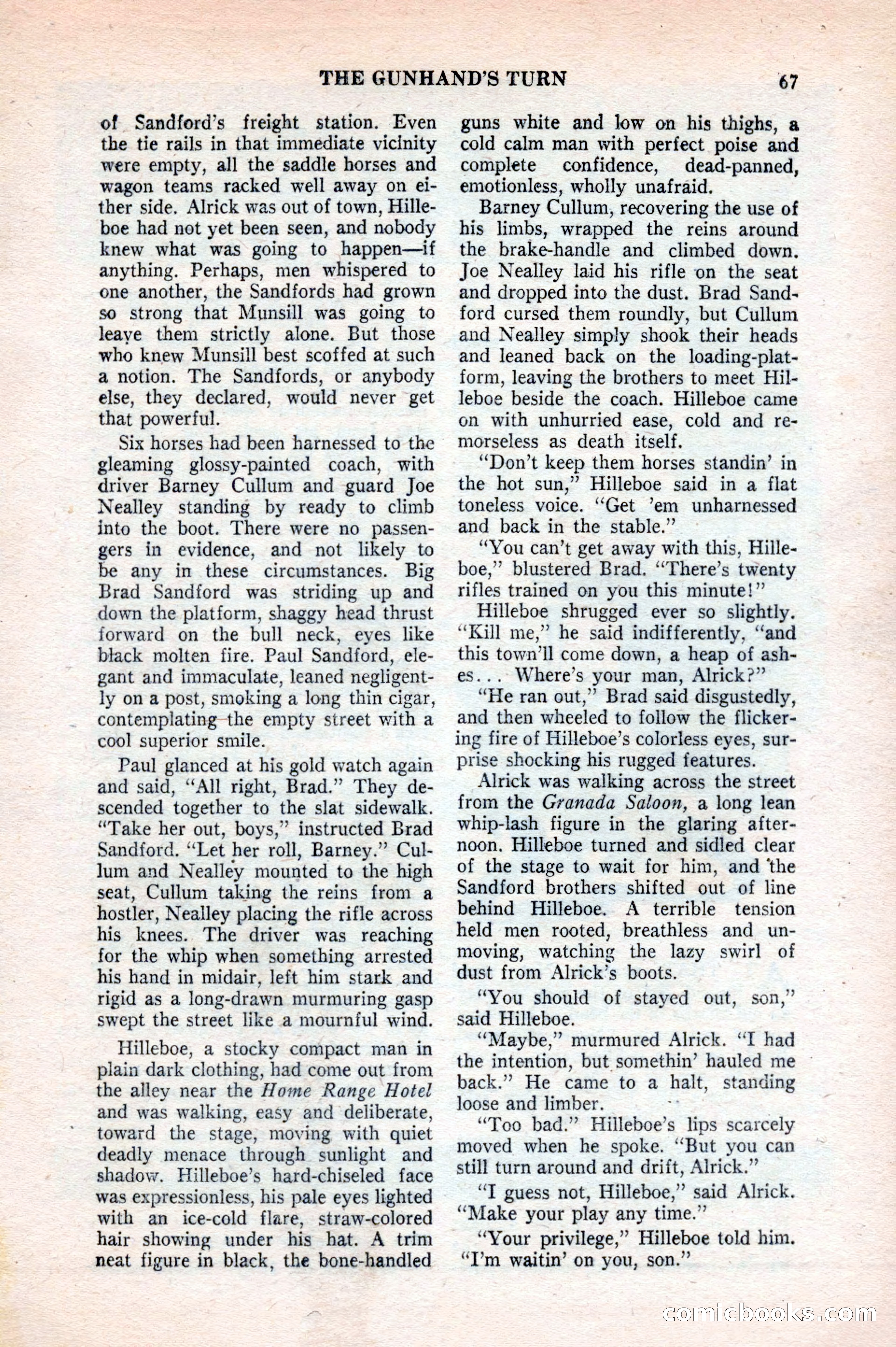 Famous Western, August 1953 — page 67 of 100