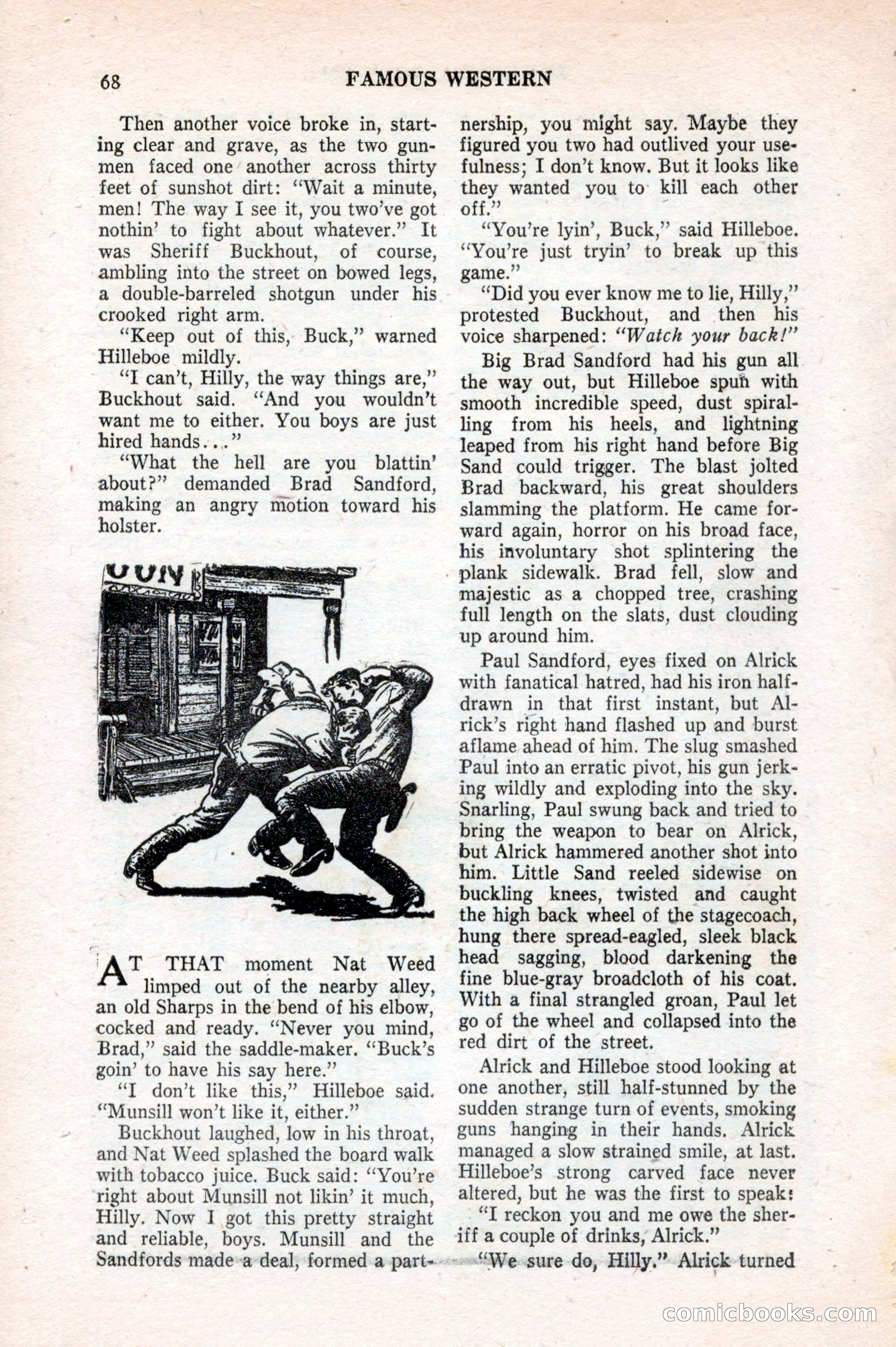 Famous Western, August 1953 — page 68 of 100