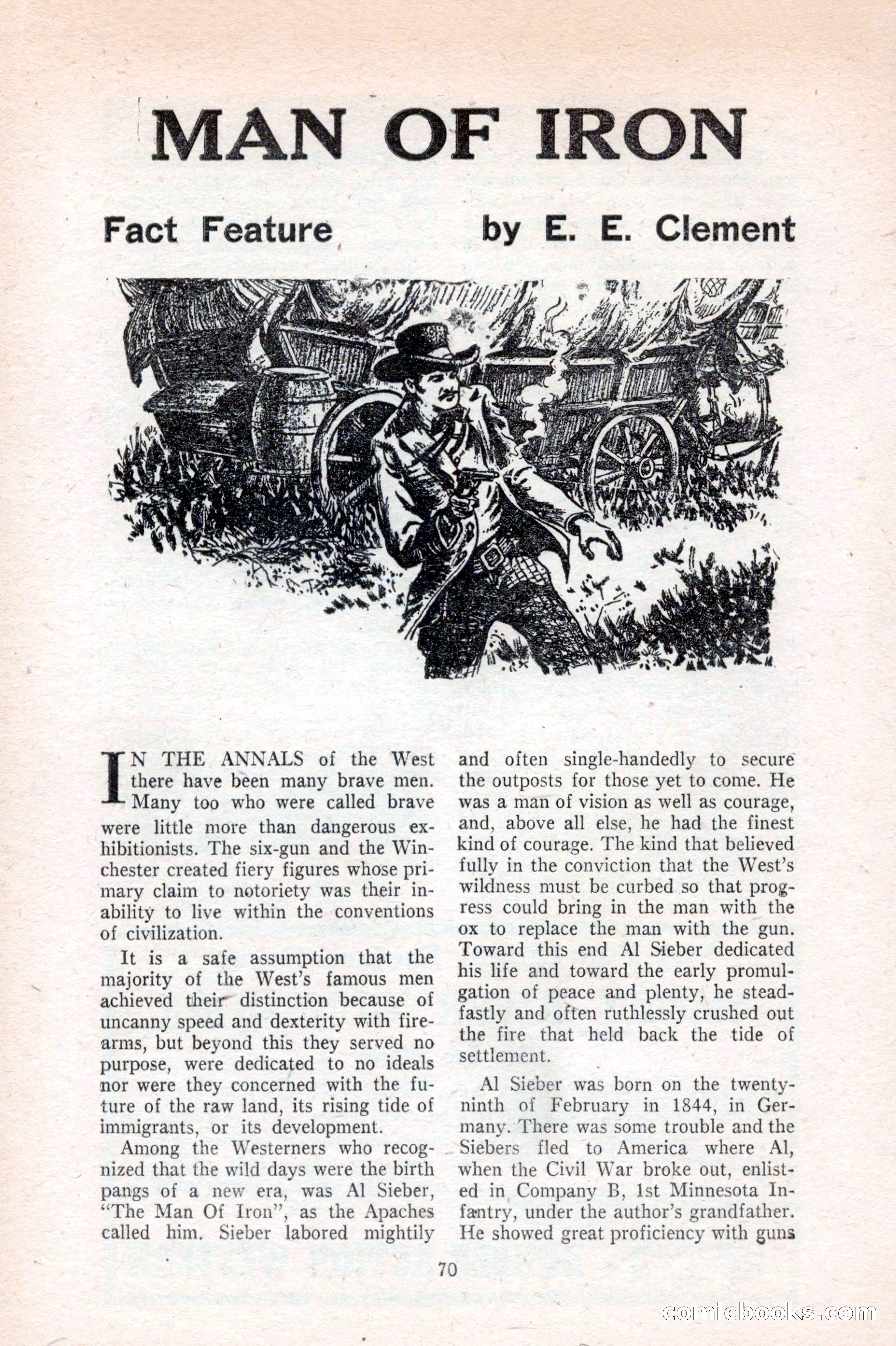 Famous Western, August 1953 — page 70 of 100