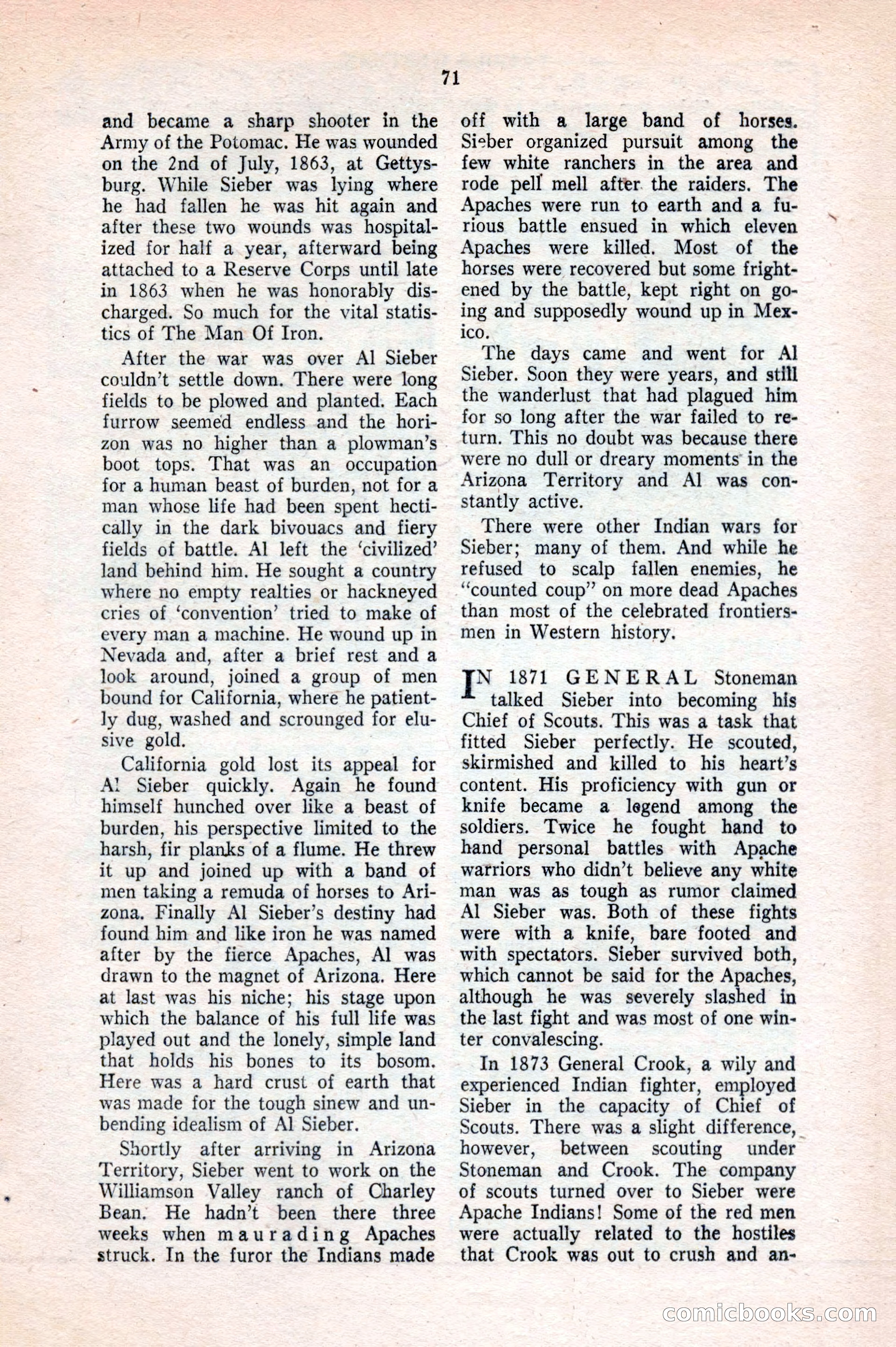 Famous Western, August 1953 — page 71 of 100