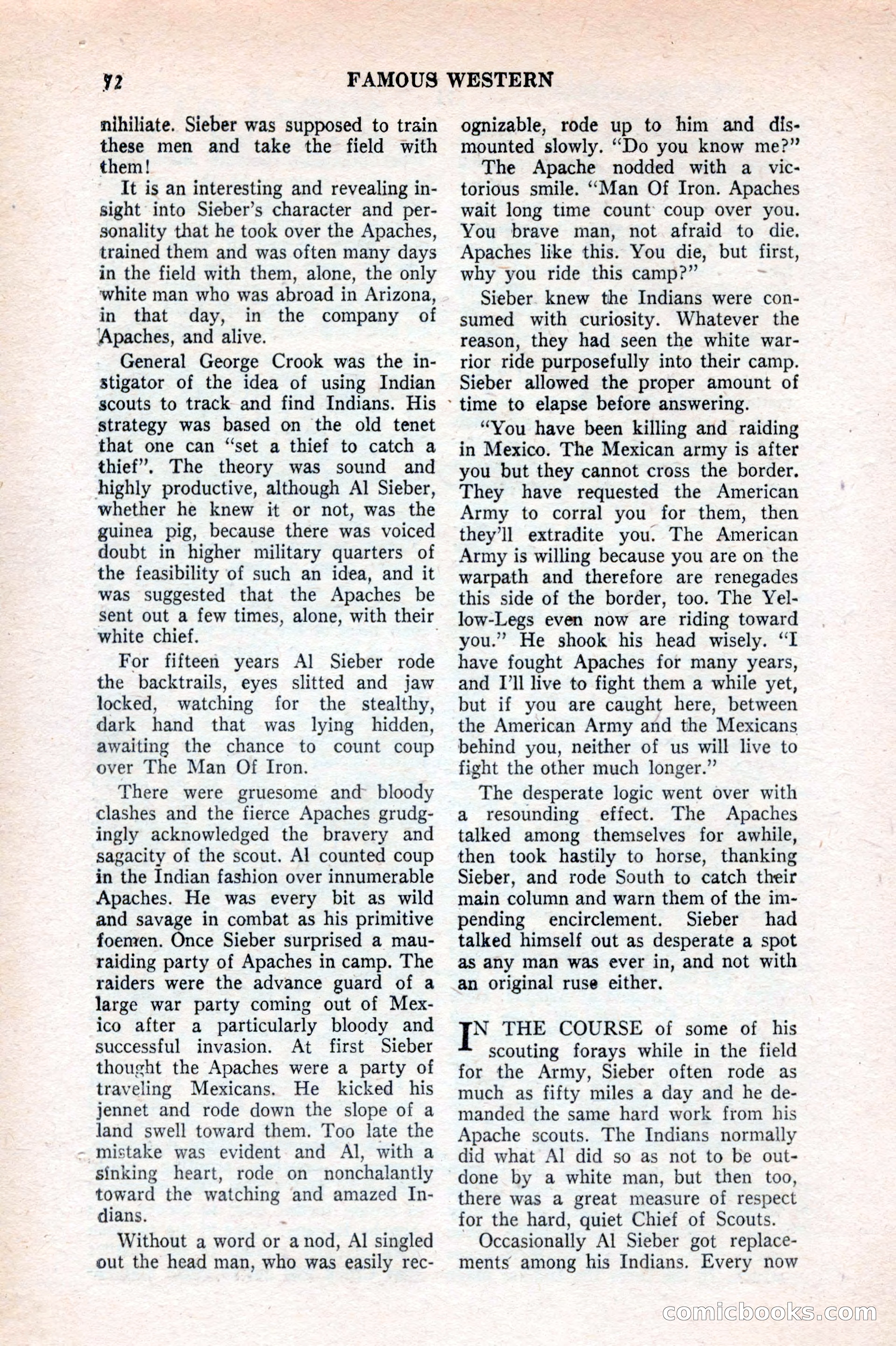 Famous Western, August 1953 — page 72 of 100